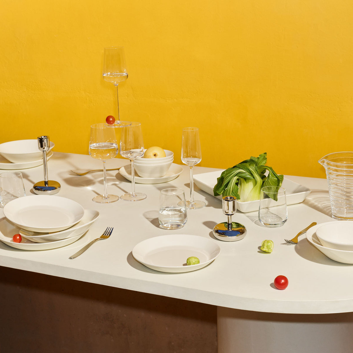 Teema schaal 24x32cm wit - Teema platter 24x32cm white