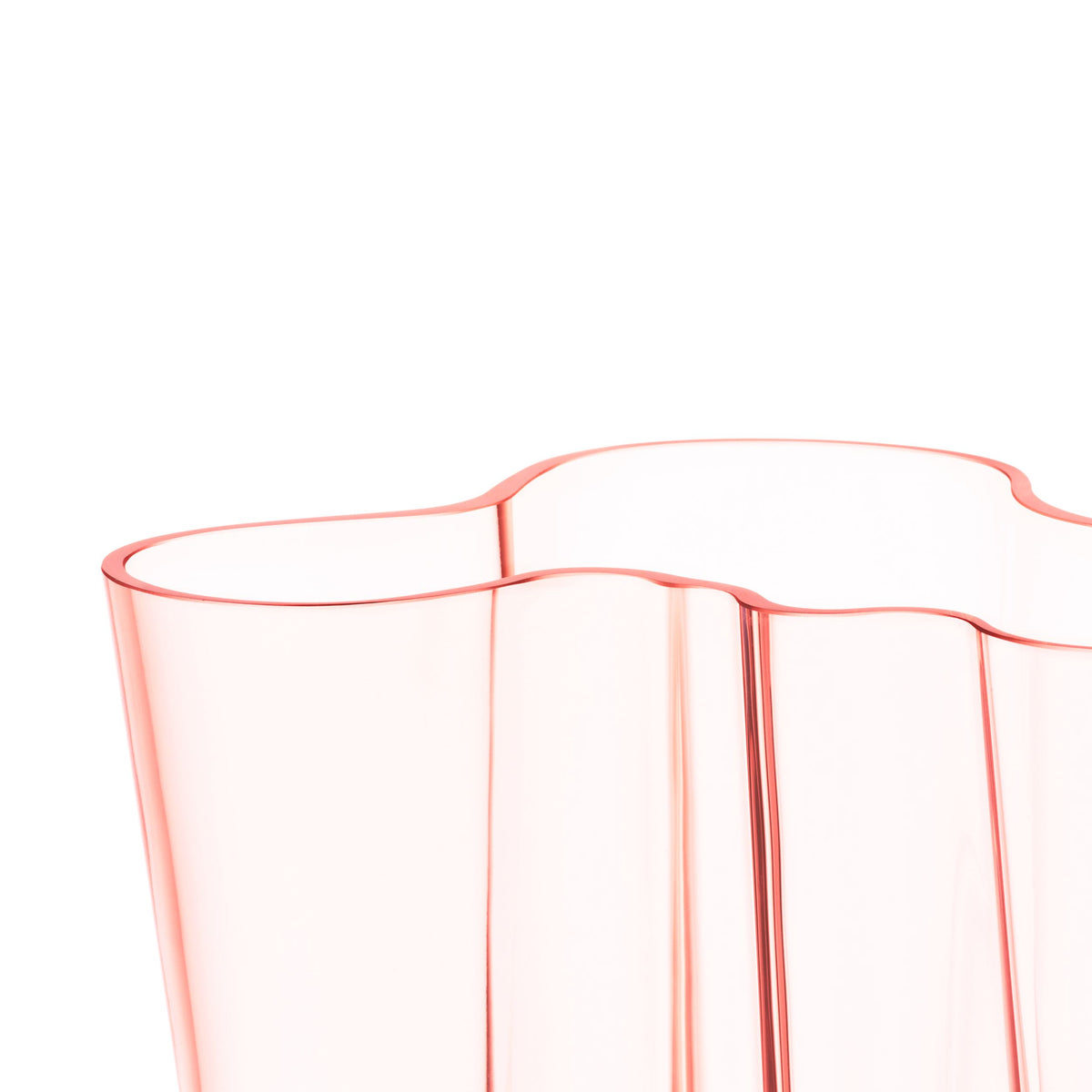 Aalto vase 160mm salmon pink