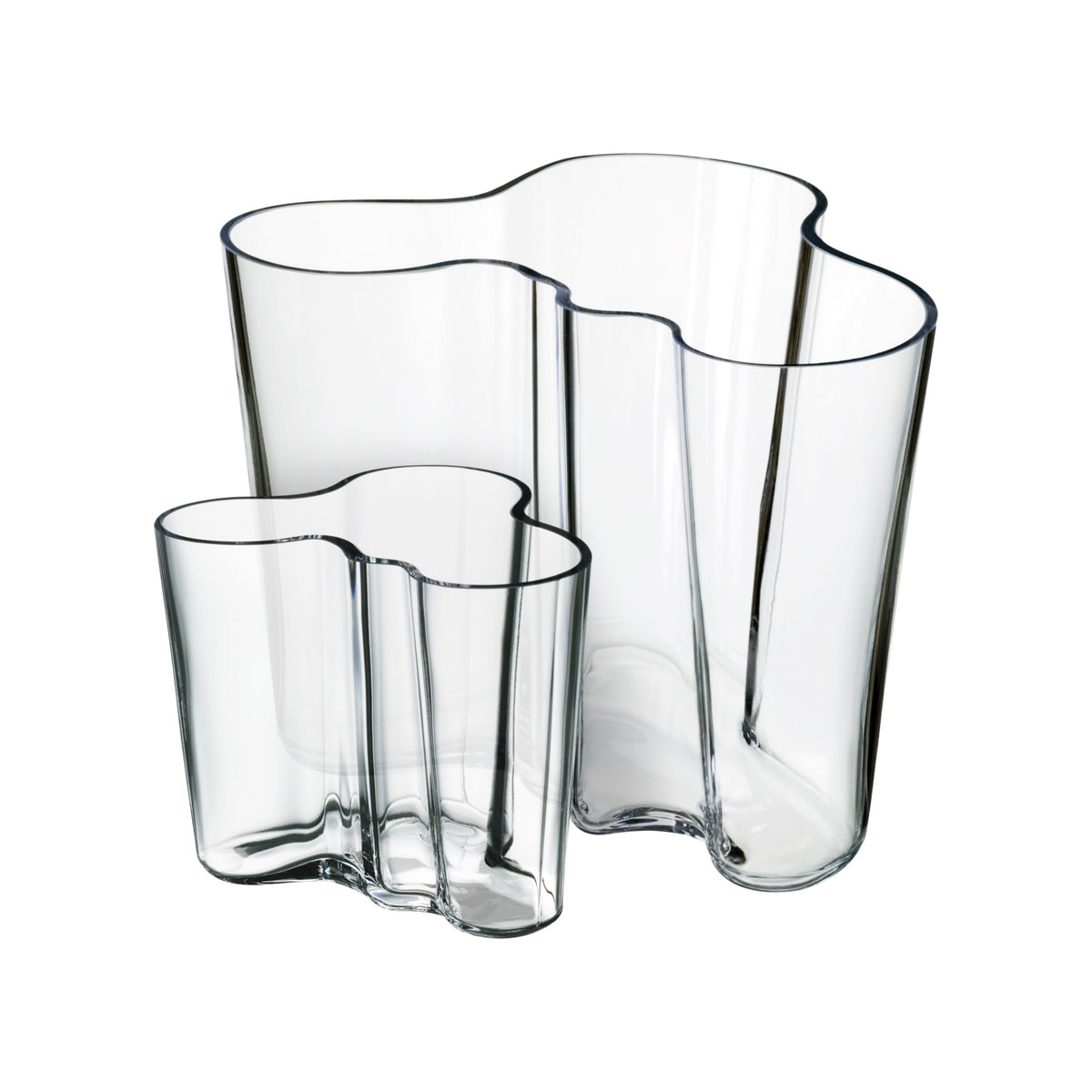 Alvar Aalto Collection vaas set 160+95mm helder