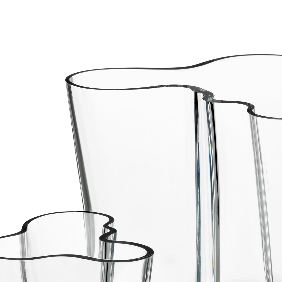 Alvar Aalto Collection vaas set 160+95mm helder - Aalto vase set 160+95mm clear