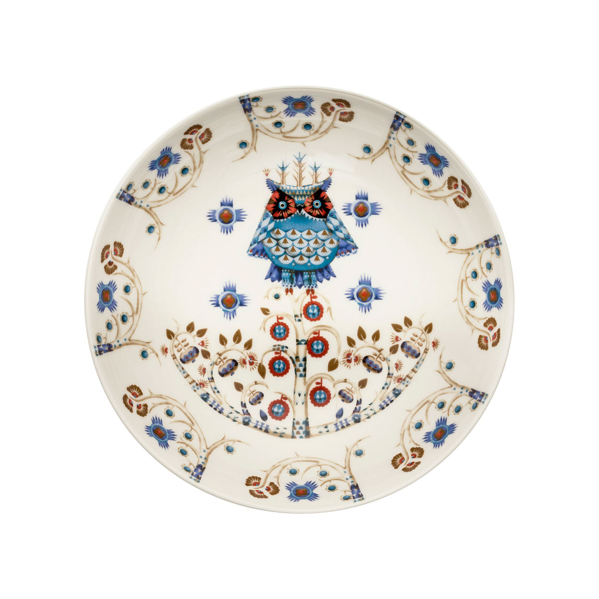 Taika diep bord 20cm deco wit - Taika plate deep 20cm deco white