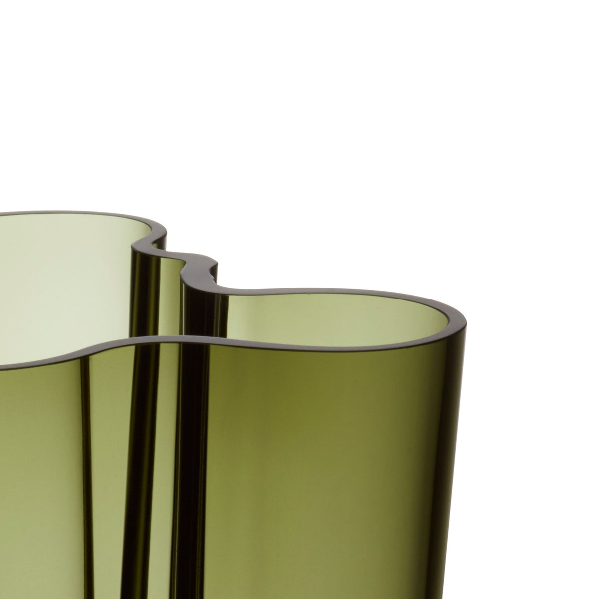 Alvar Aalto Collection vaas 251mm mosgroen - Aalto vase 251mm moss green