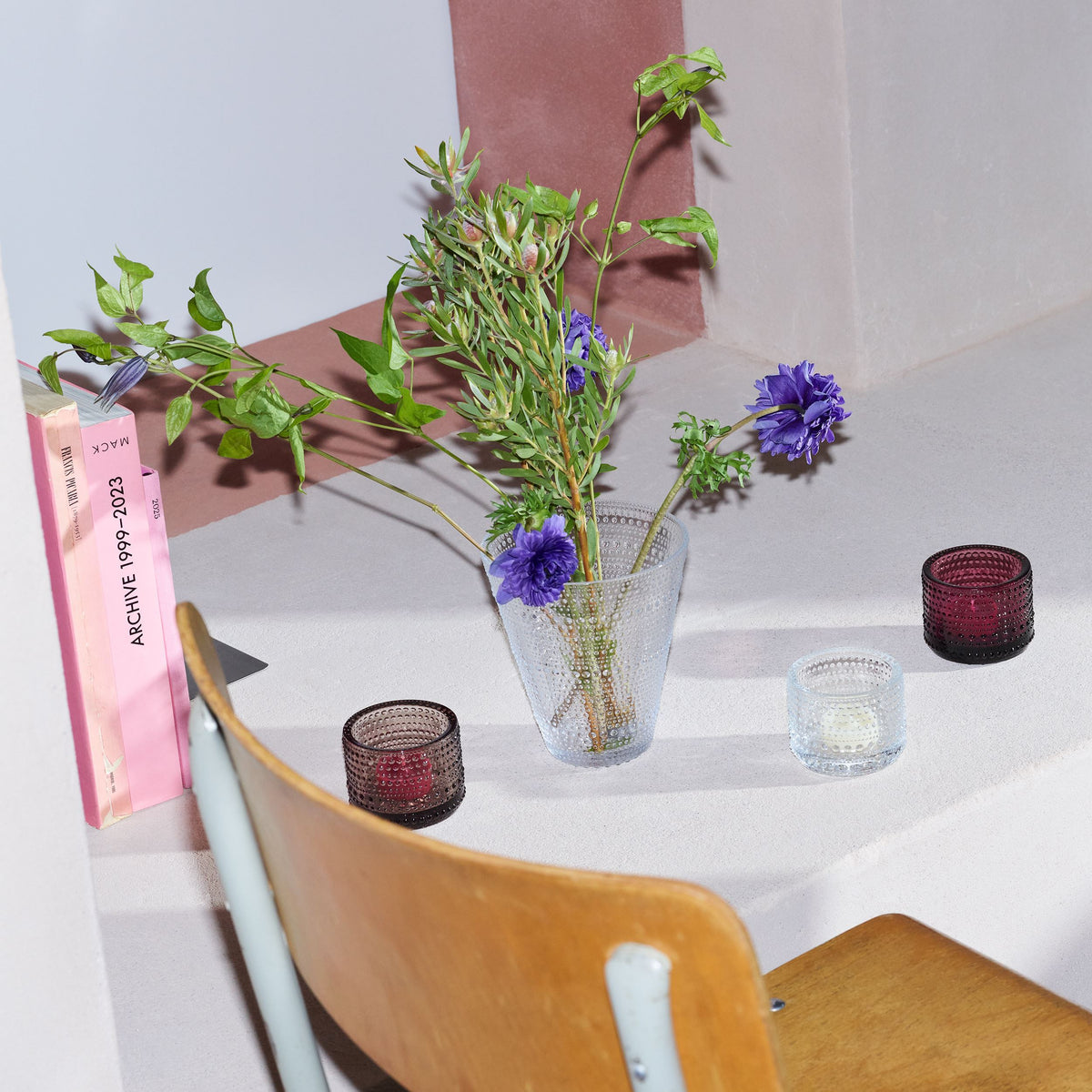 Kastehelmi vase 154mm clear