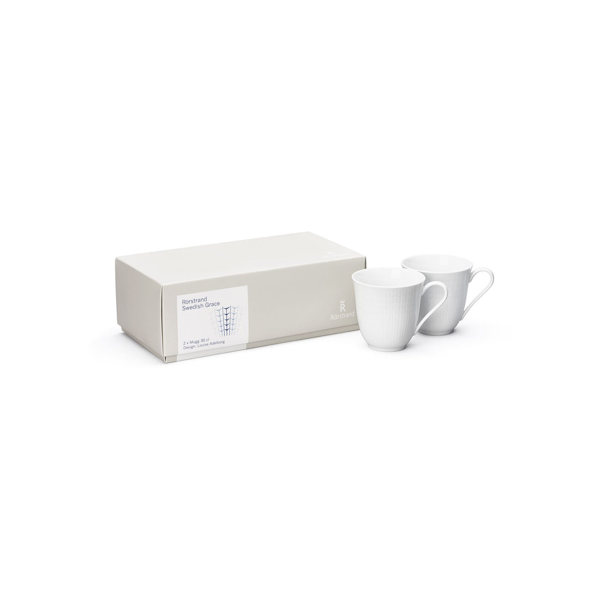 Swedish Grace Mugg 30 cl snö 2-pack - SWGR mug 30cl snow 2pc
