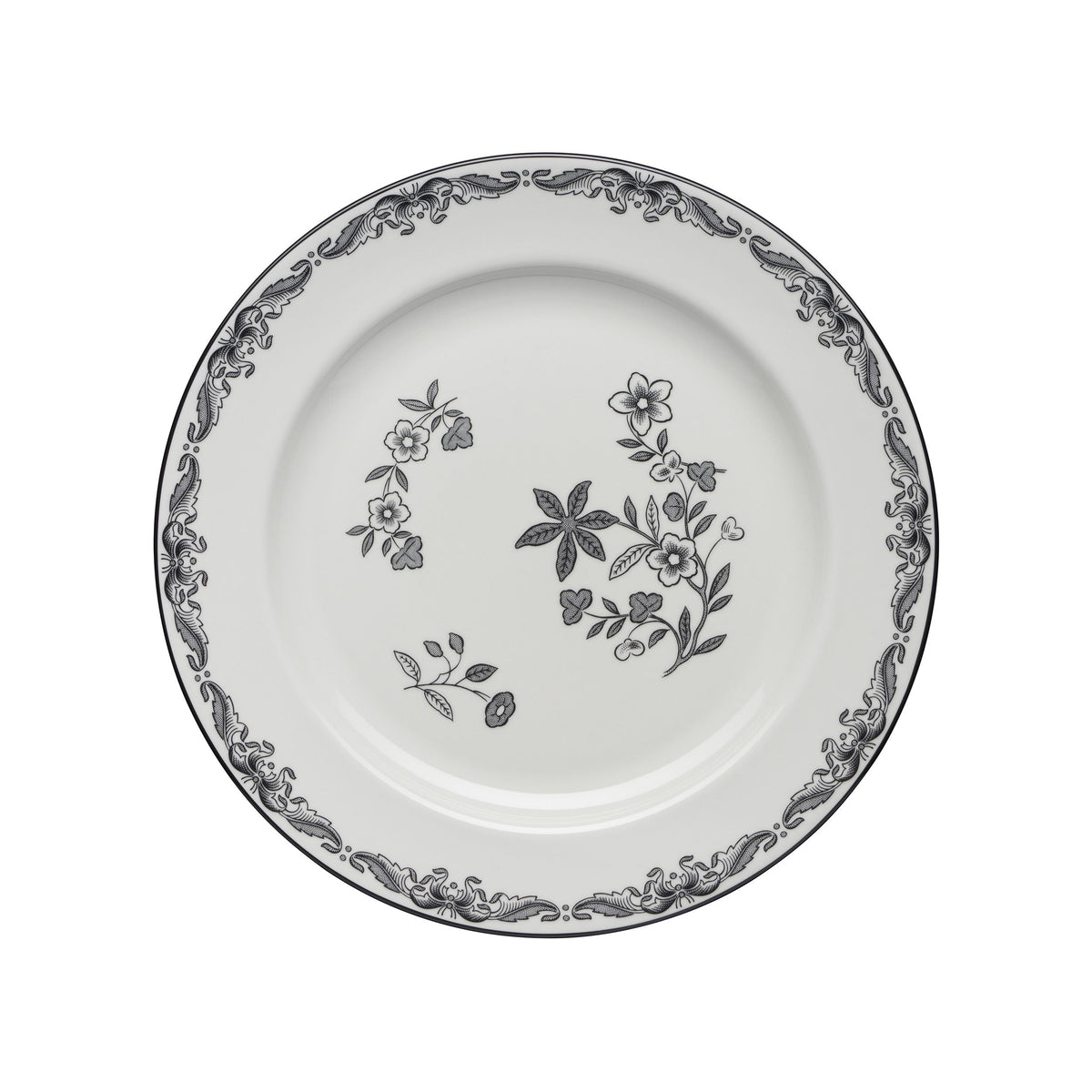 Ostindia Svart Tallrik 27cm - Ostindia Svart plate 27cm