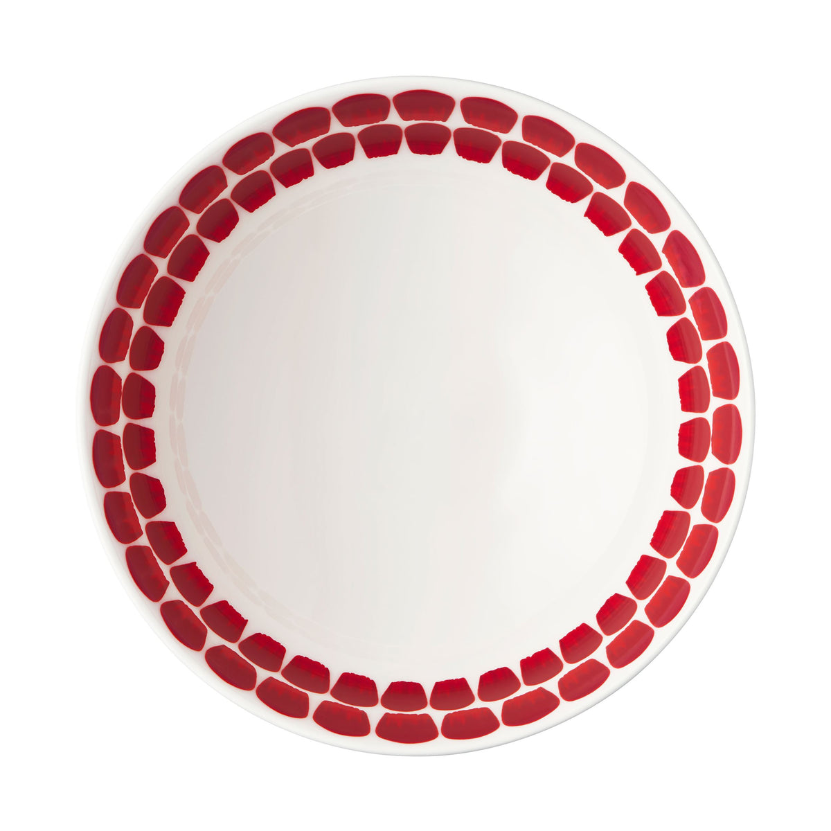 Tuokio deep plate 18cm red - Tuokio plate deep 18cm red