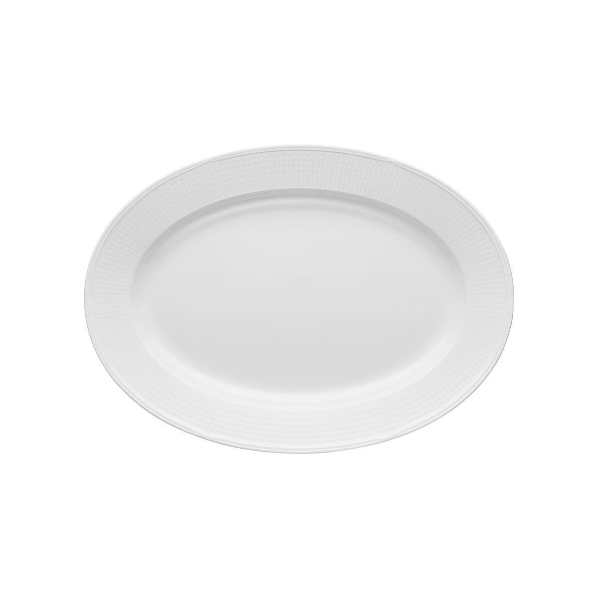 Swedish Grace Fat oval 40x29cm snö - SWGR serving dish oval 40x29cm snow