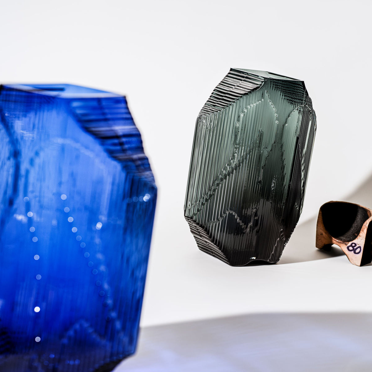 Kartta lasiveistos 240x320 ultramariinin sininen - Kartta glass sculpture 240x320 ultr.blue