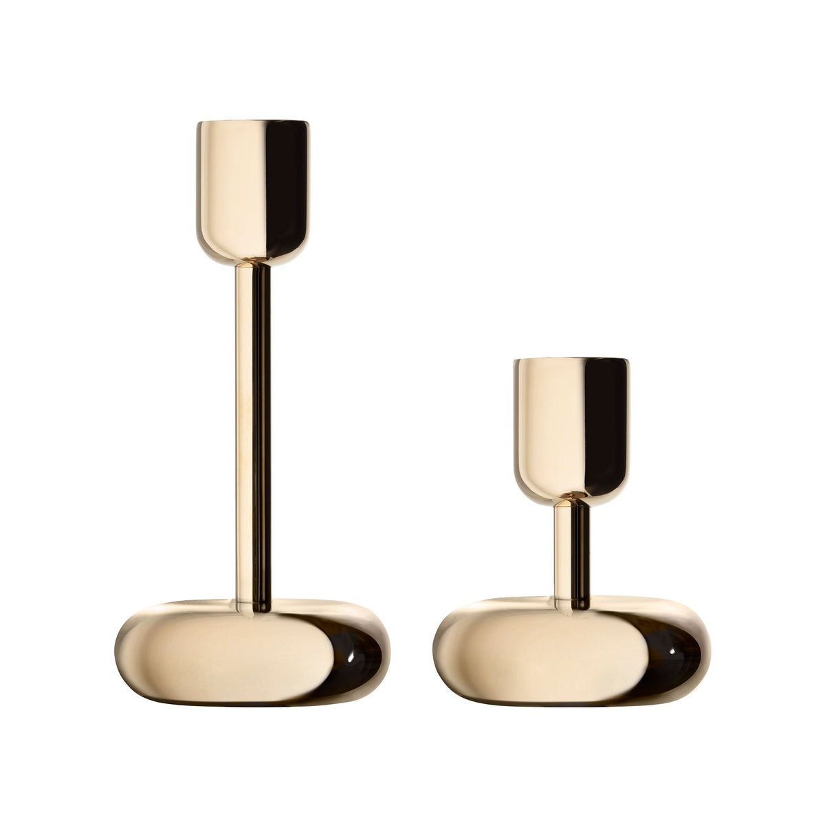 Nappula ljusstake mässing gåvoförpackning 2-pack - Nappula candleh. gift set brass 2pc