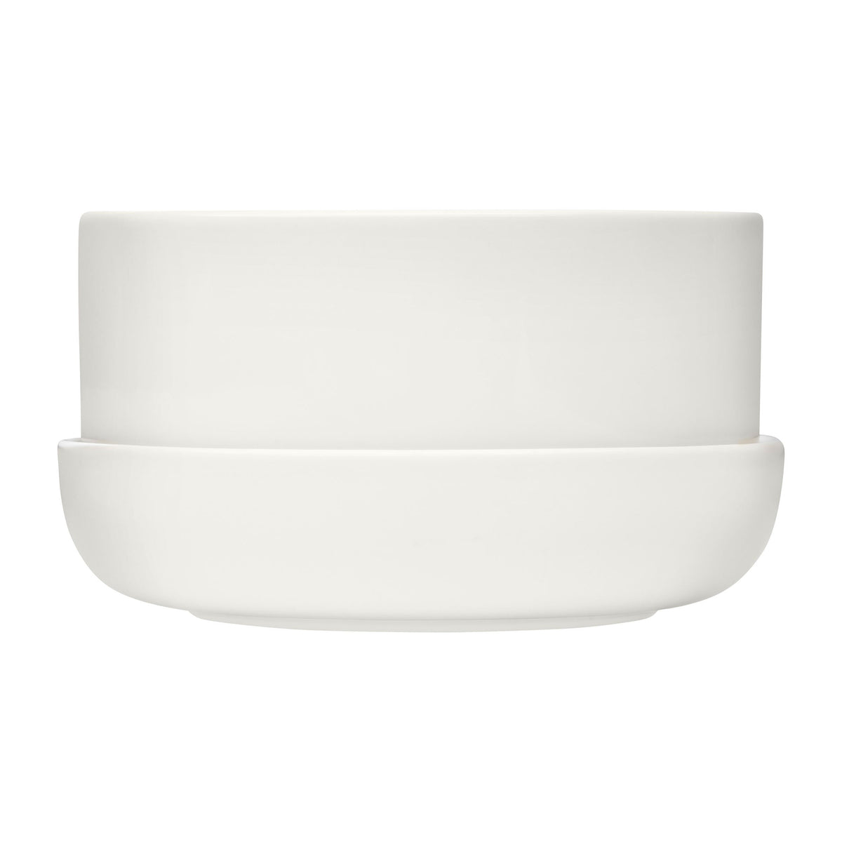 Nappula plant pot w,saucer white 240x130 - Nappula plant pot w.saucer white 240x130