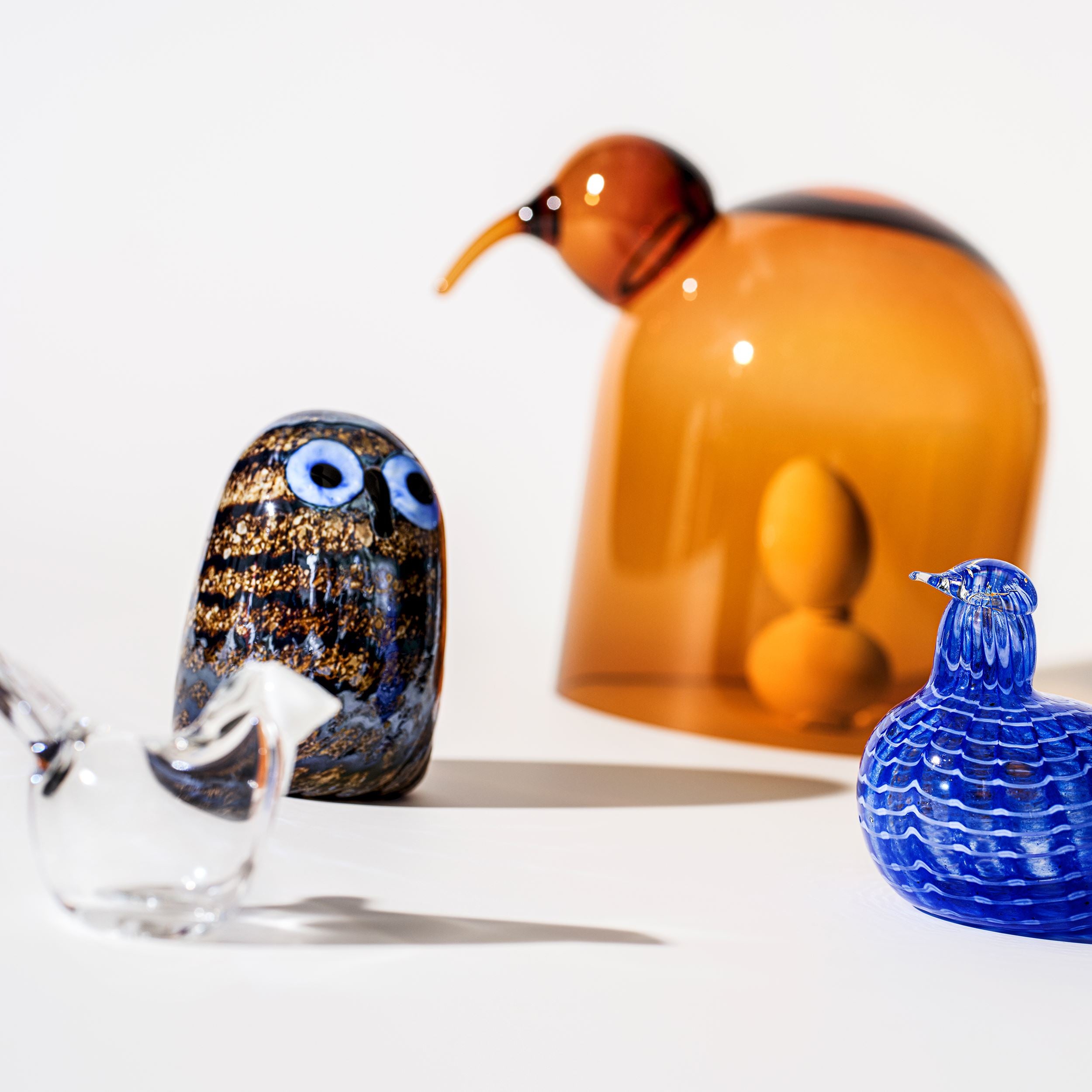 Birds by Toikka flycatcher 95x60mm clear-white | Iittala