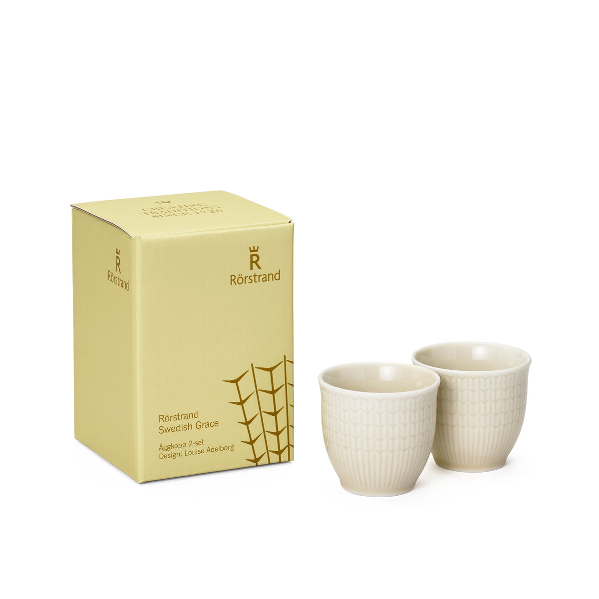 Swedish Grace äggkopp 4cl havre 2pcs - SWGR egg cup 4cl oat 2pc