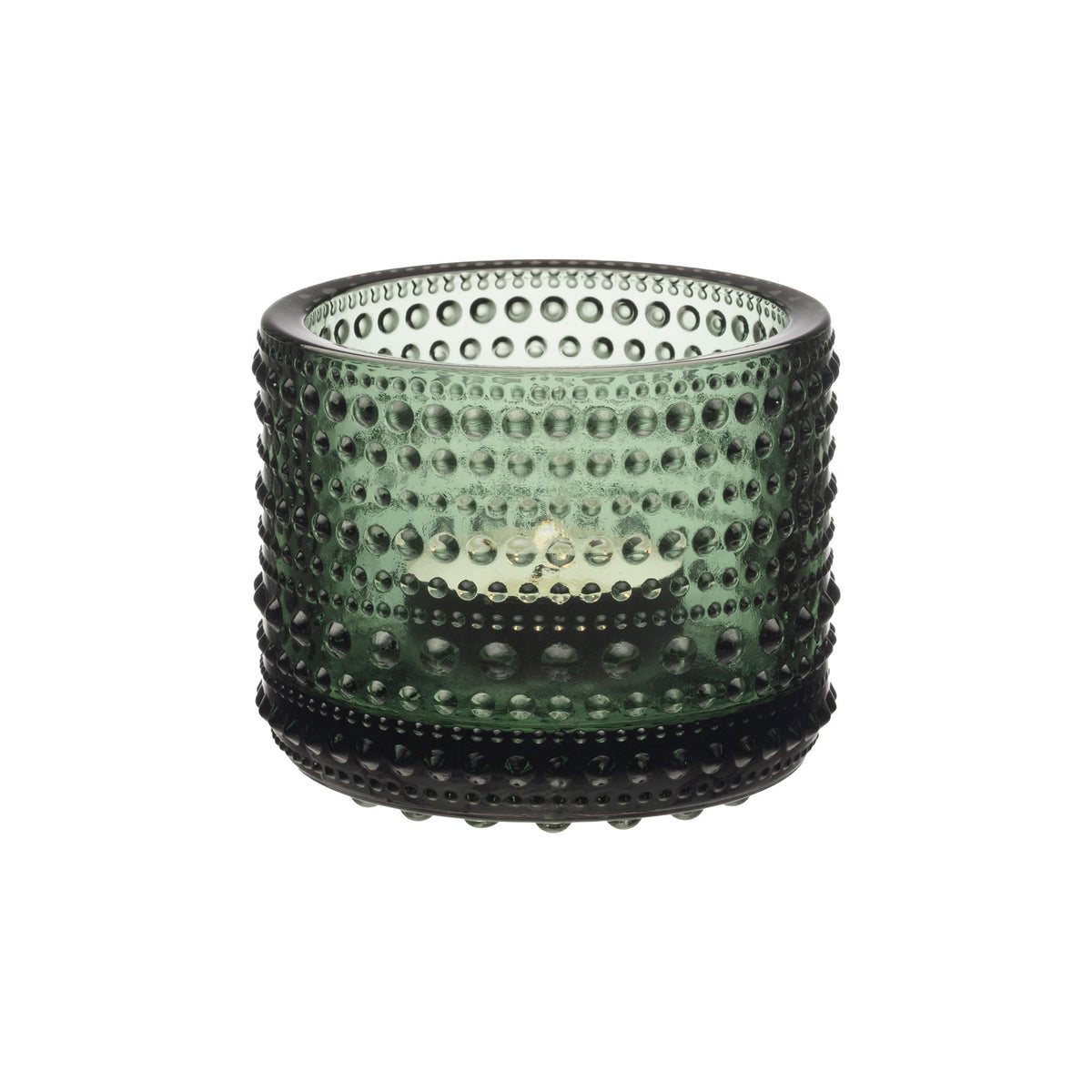 Kastehelmi kynttilälyhty 64mm havunvihreä - Kastehelmi tea.candleholder 64mm p.green