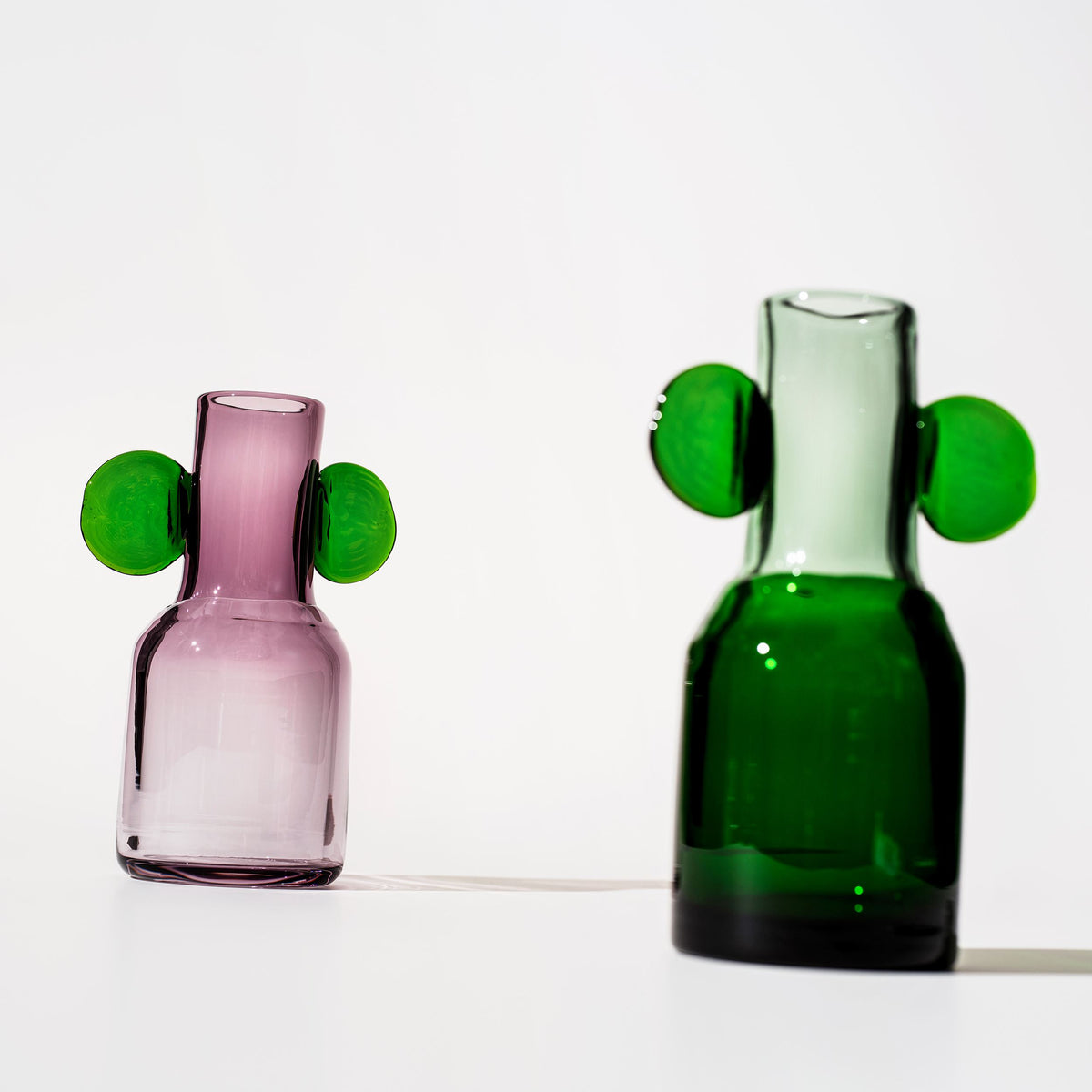 Oiva Toikka Collection kunstvaas 250mm groen-heide - O.Toikka art vase 250mm green-calluna