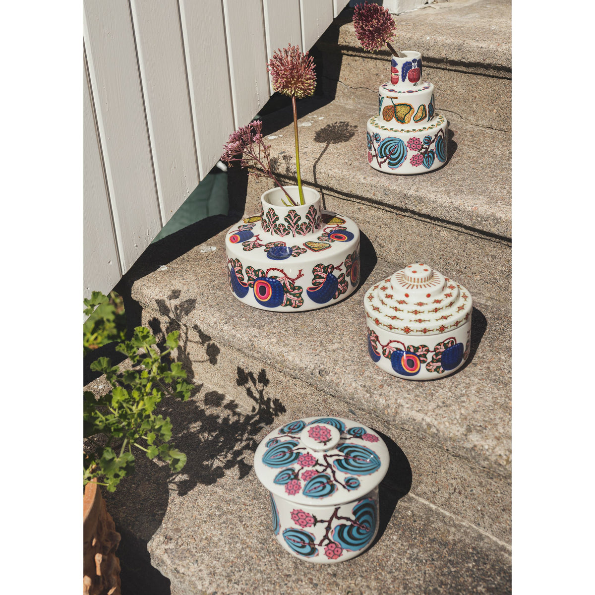 Taika dekoratives Keramikgefäß 145x150mm Sato - Taika decorat ceramic jar 145X150mm Sato
