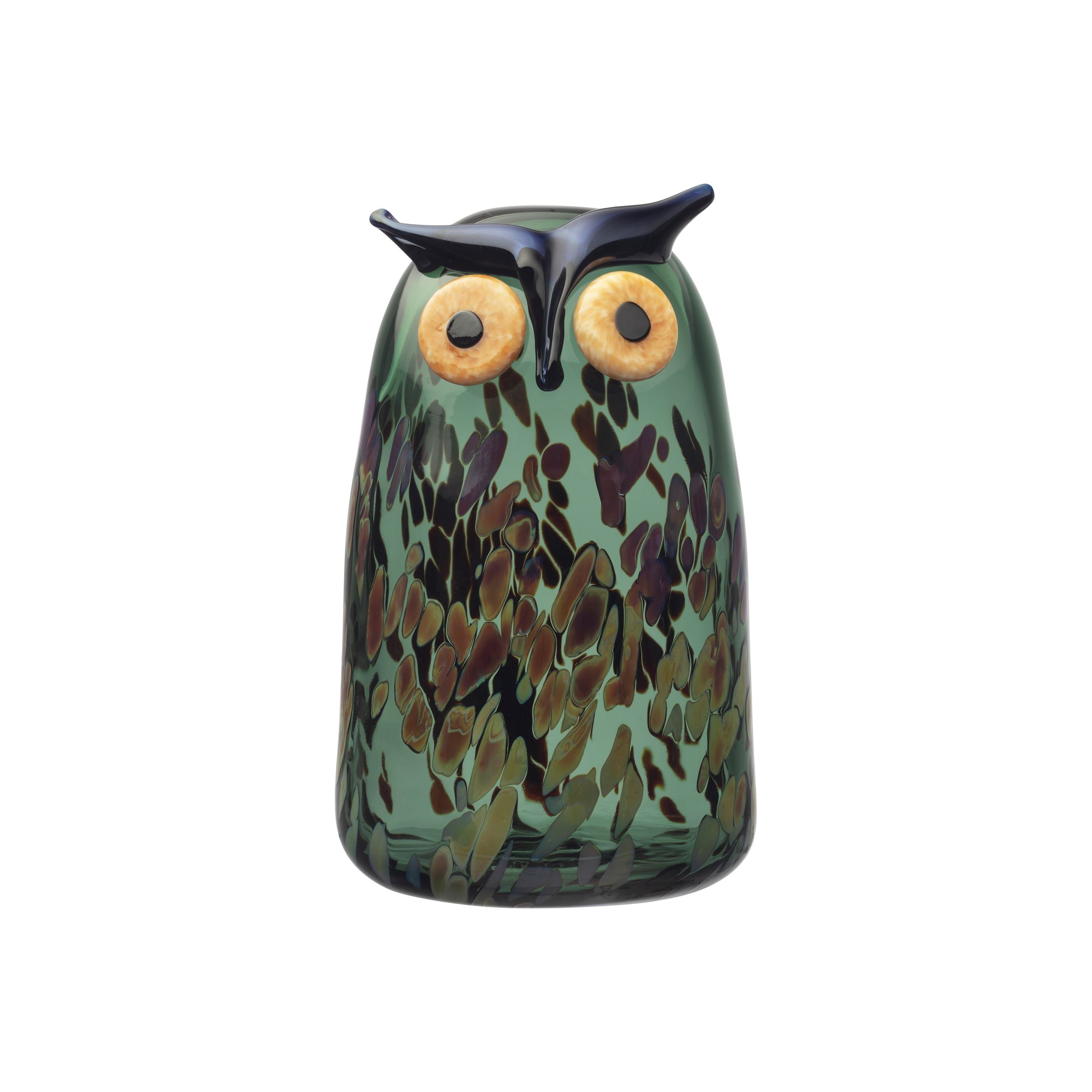 Birds by Toikka Long-eared owl 110x175mm pine green | Iittala