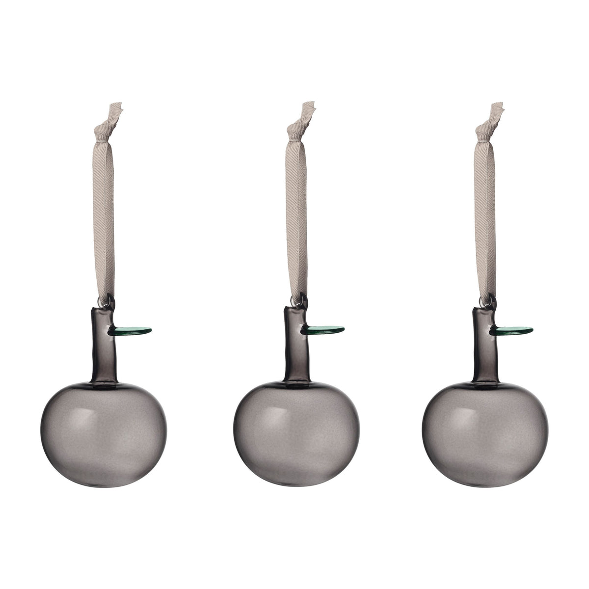 Iittala glass apple grey 3set