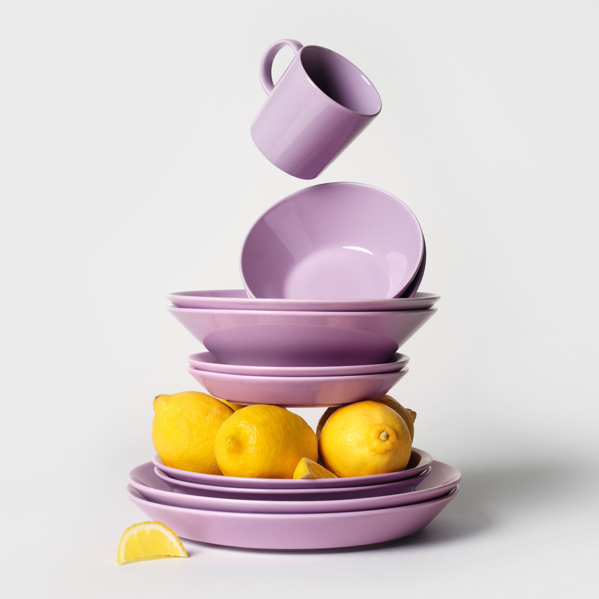 Teema djup tallrik, 21cm, ljuslila - Teema plate deep 21cm light lilac