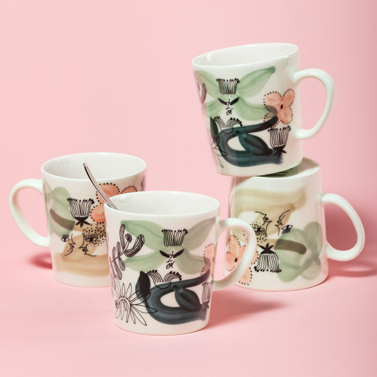 Kukkamaa mug 0,3L green