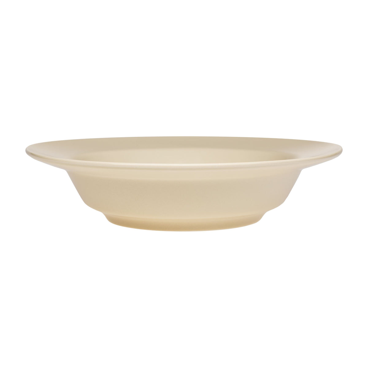 Mainio deep plate 22cm sand - Mainio plate deep 22cm with rim sand