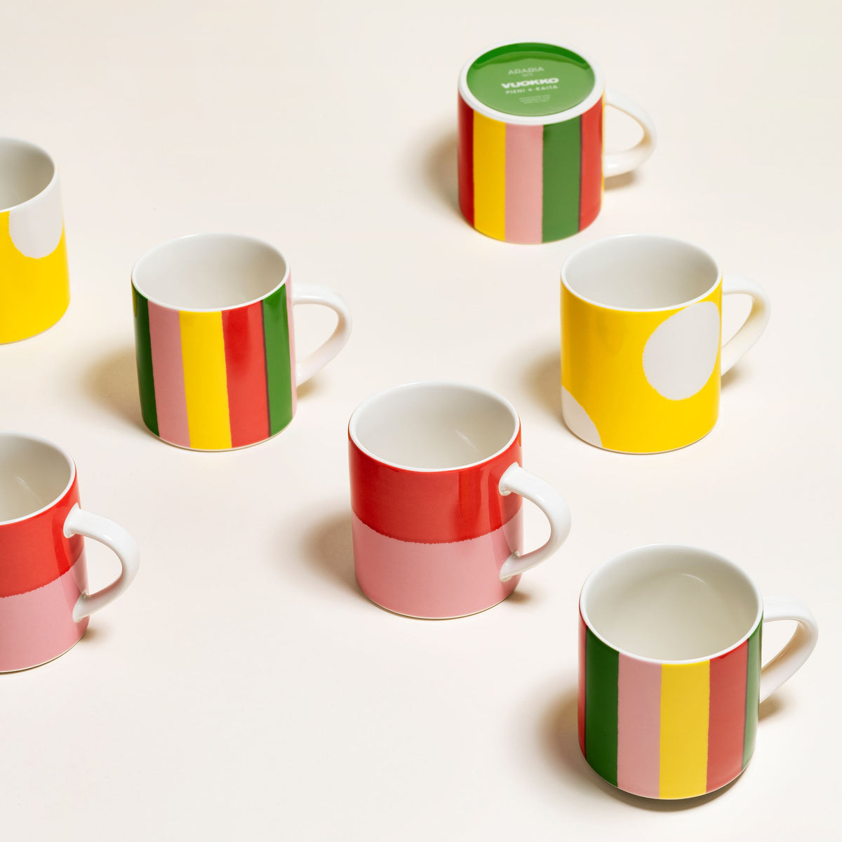 Vuokko mug 0,35L Small 4-stripe - Vuokko mug 0,35L Pieni 4-raita