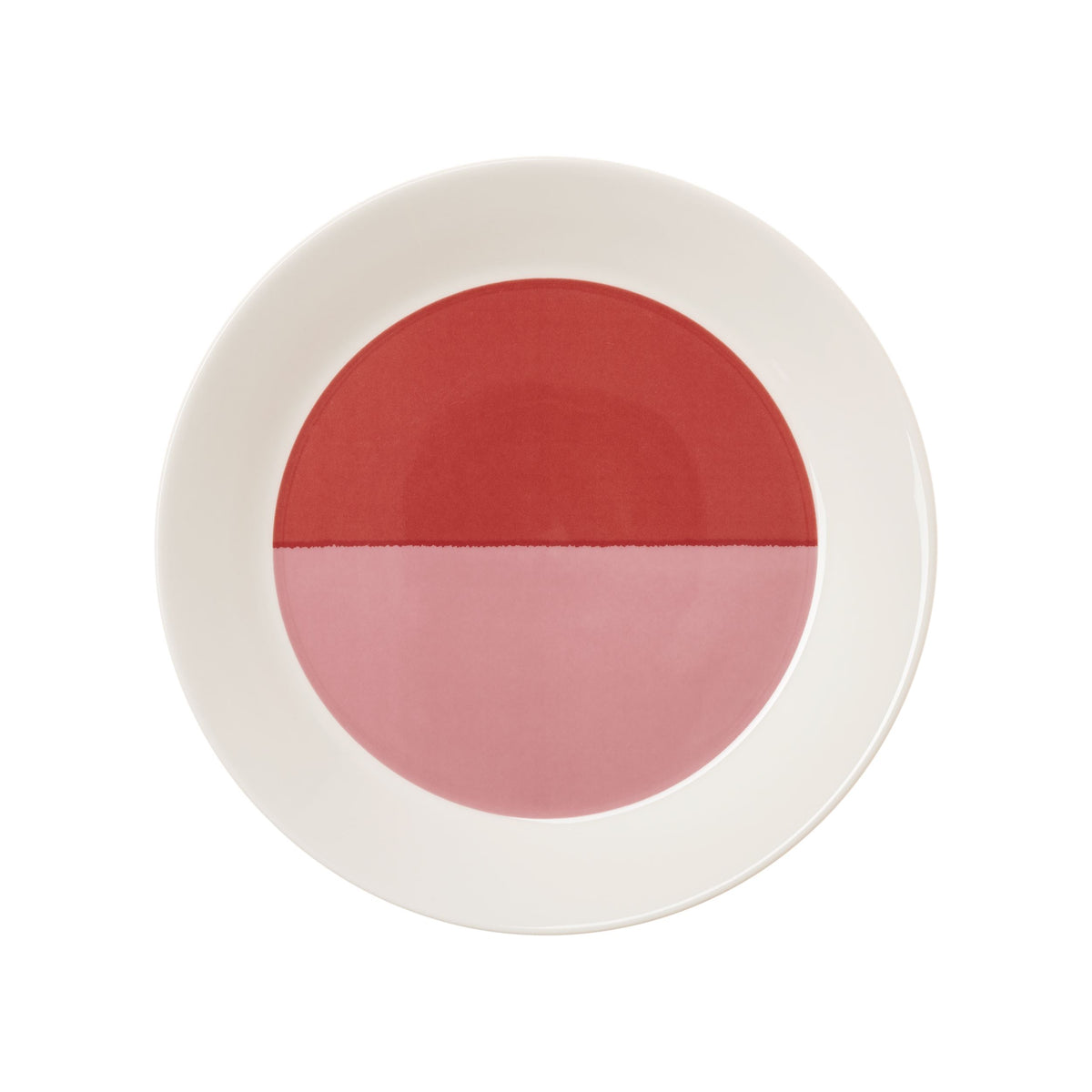 Vuokko plate 21cm 2-colour pink-red - Vuokko plate 21cm 2-väri pink-red