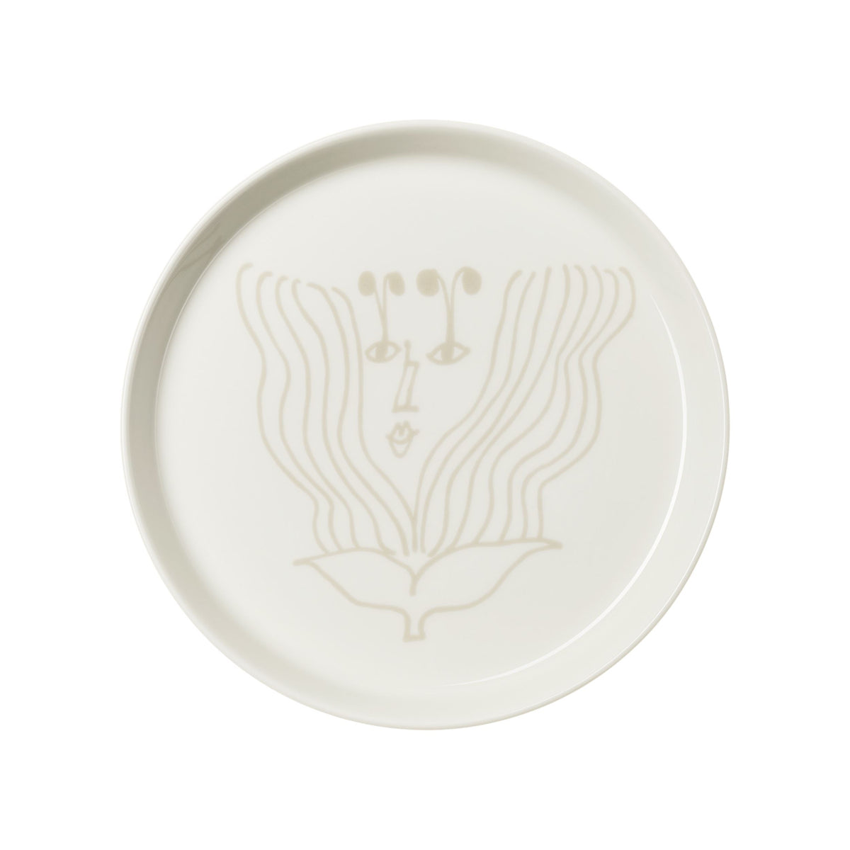Puutarhurit plate 19cm beige