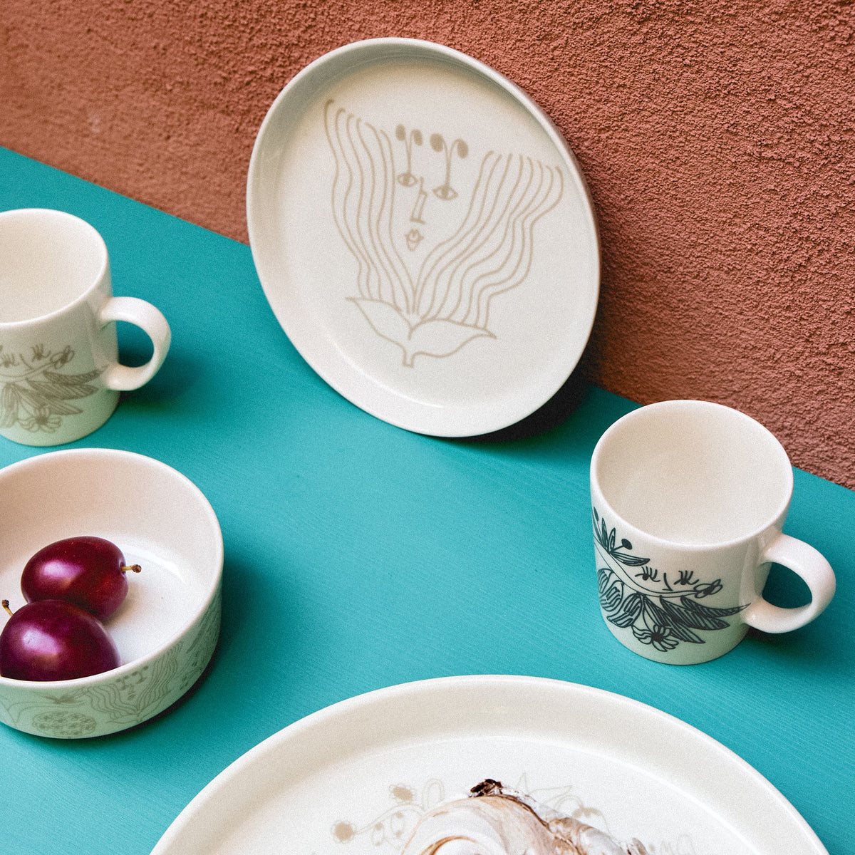 Puutarhurit plate 19cm beige