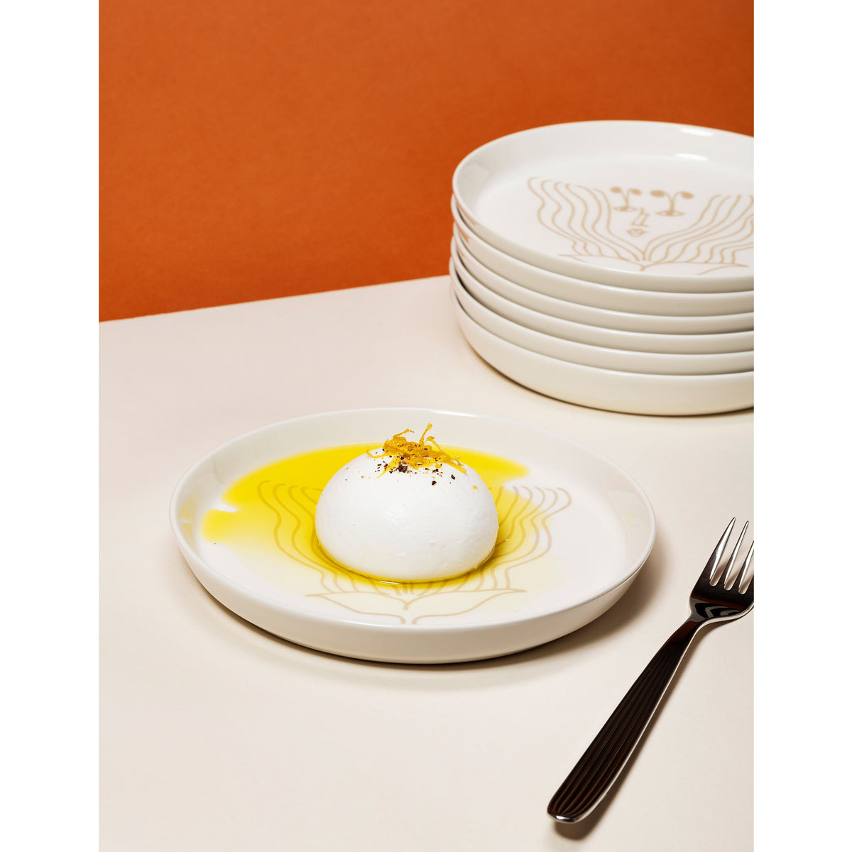 Puutarhurit plate 19cm beige