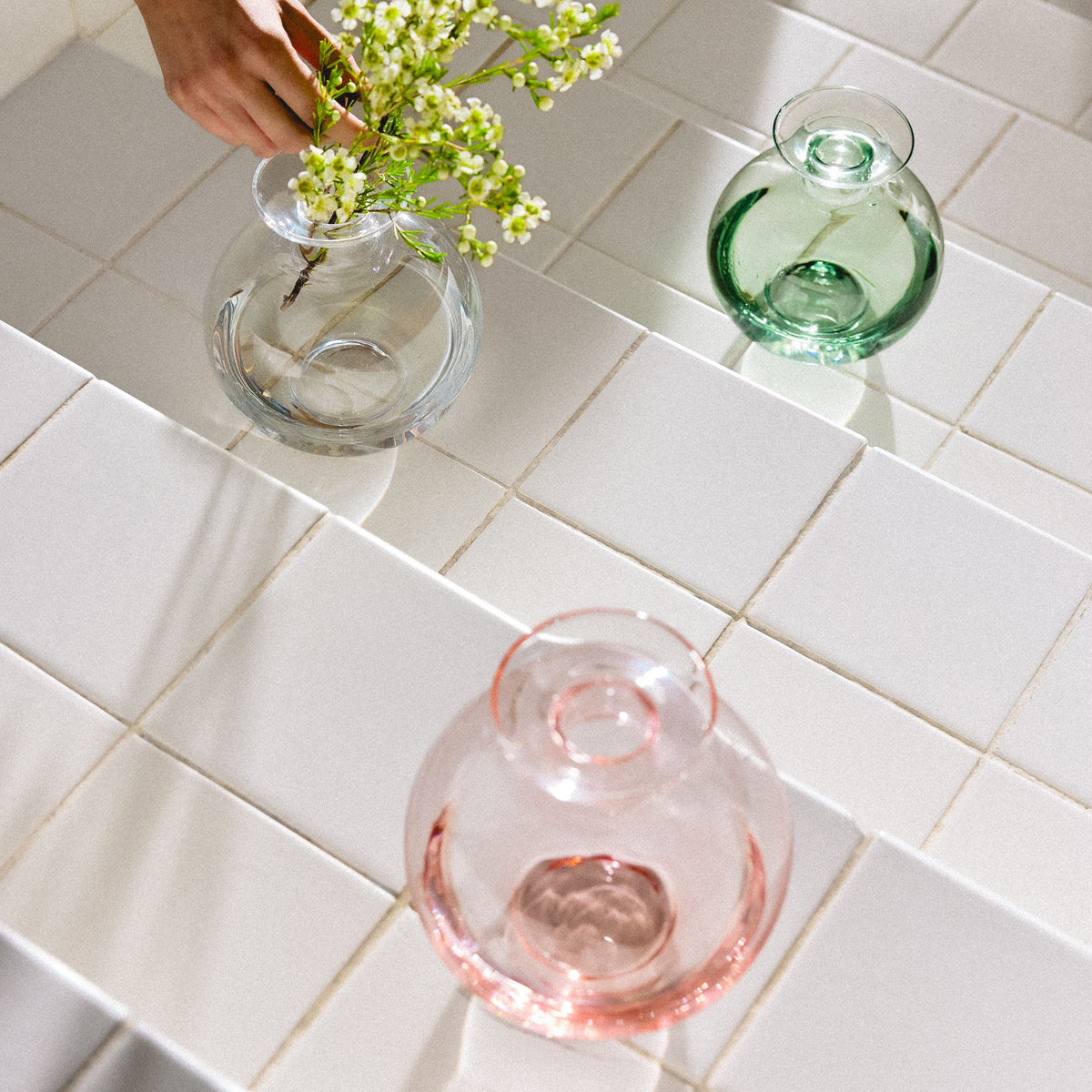 Vuokko vase 180mm salmon pink