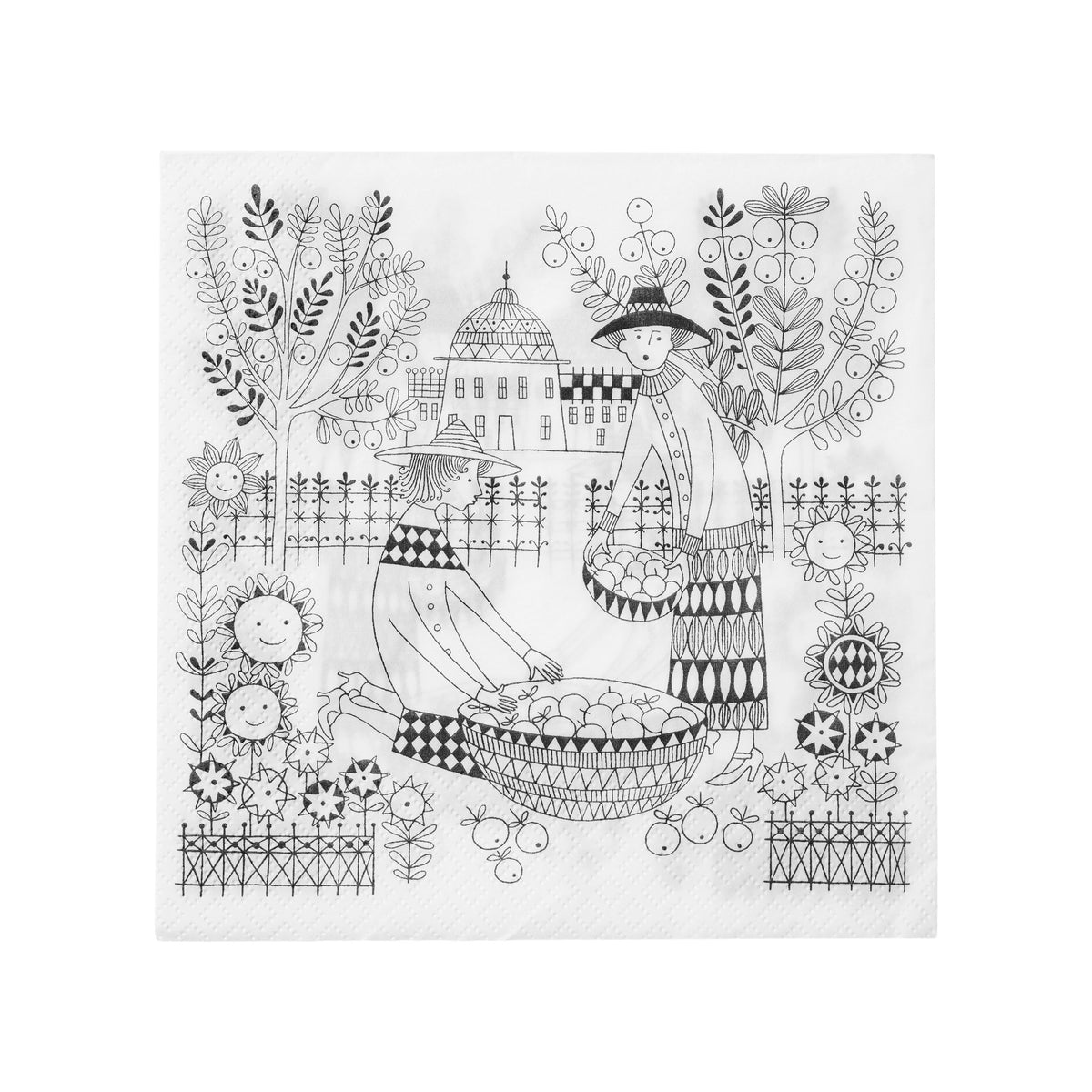 Emilia Paperiservetti 33x33cm 20kpl - Emilia papernapkins 33x33cm 20pc