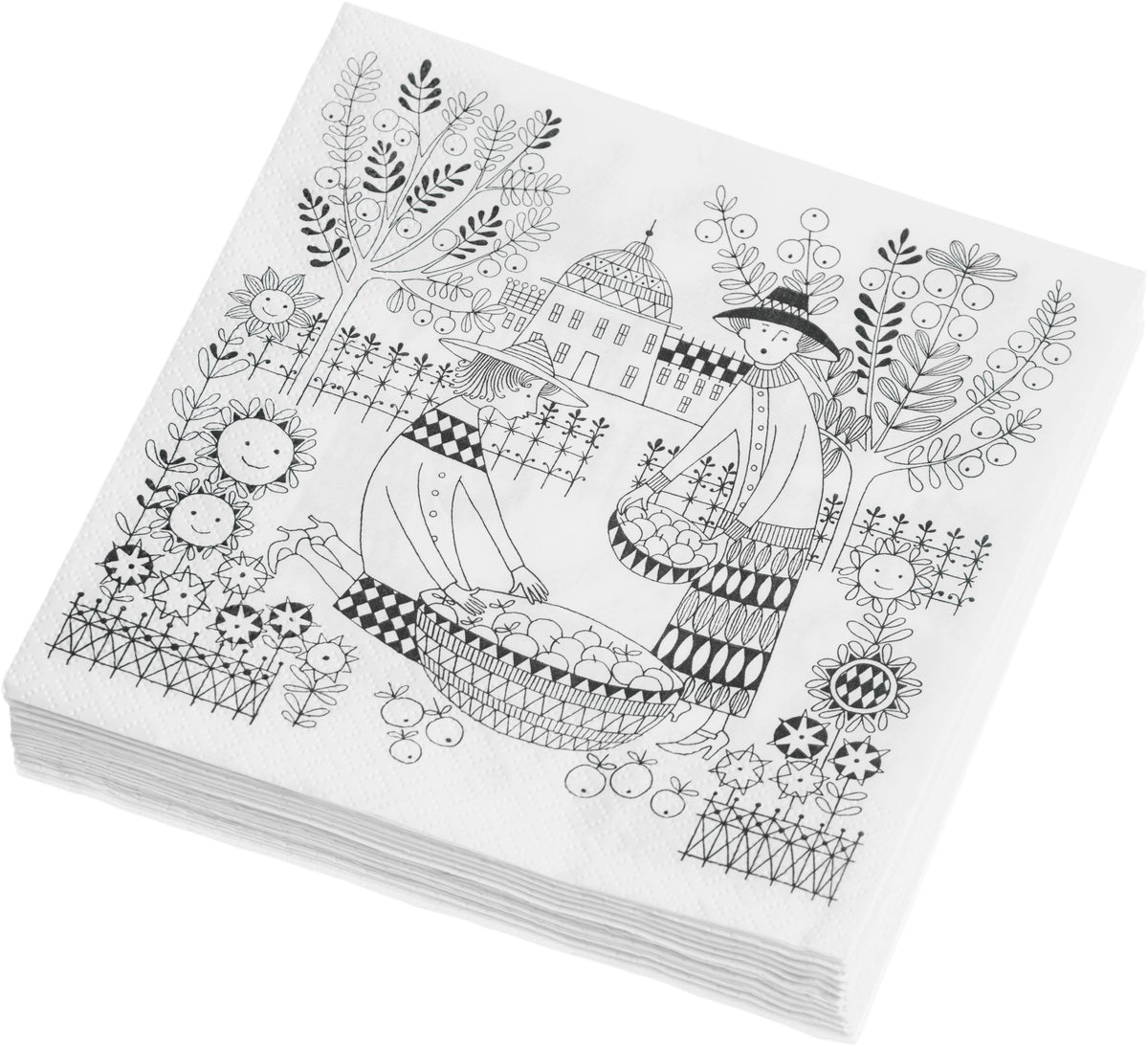 Emilia Paperiservetti 33x33cm 20kpl - Emilia papernapkins 33x33cm 20pc