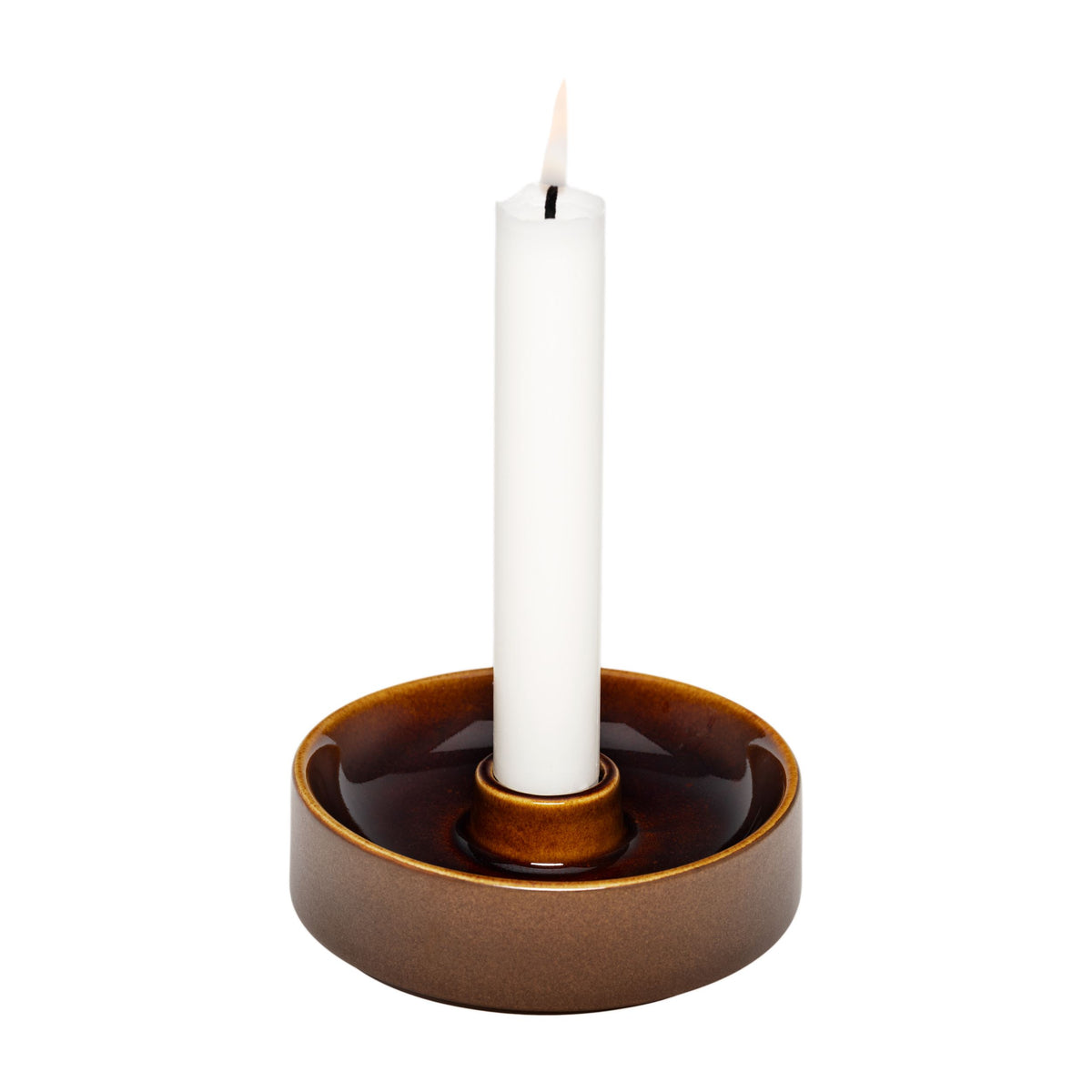 Kirnu candleholder 11x3,5cm brown