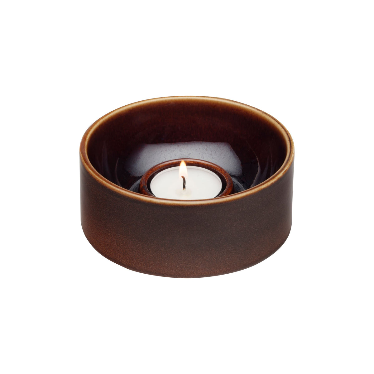 Kirnu tealight candleholder 11x5cm brown