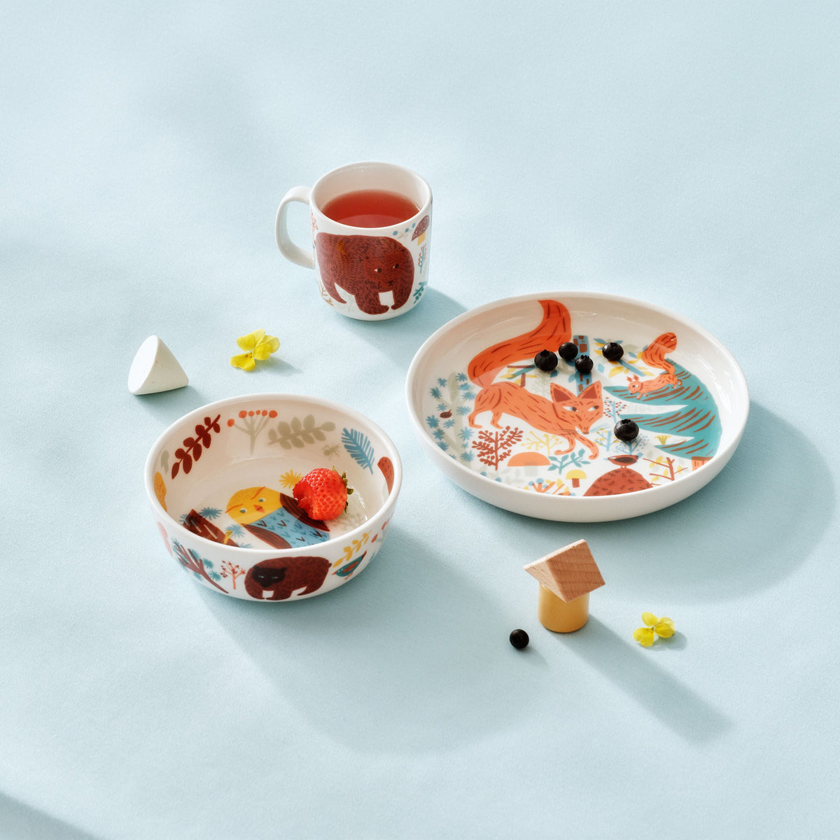 Poppoo children's tableware Friends 3-set - Poppoo children's tableware Friends 3set