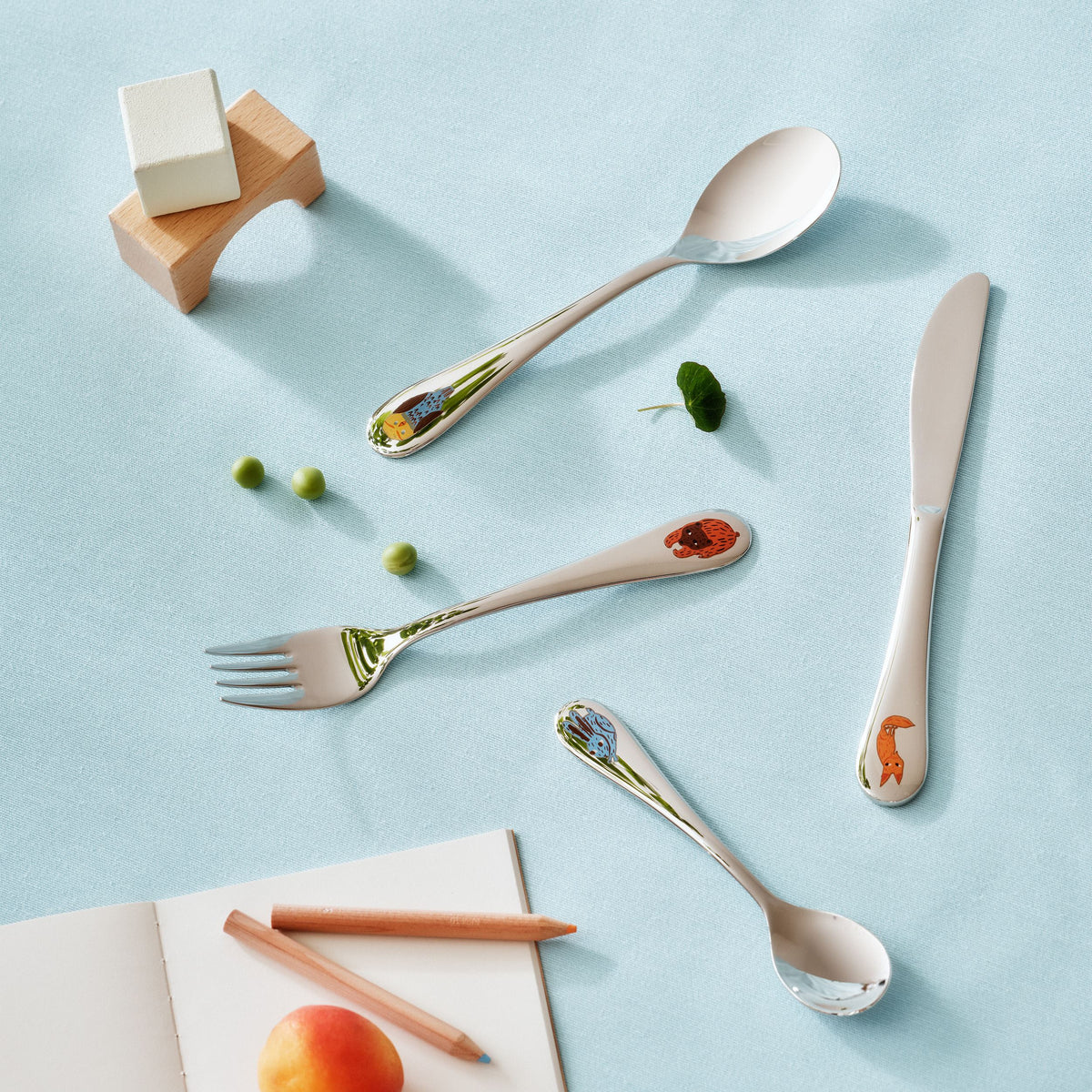 Poppoo children's cutlery Friends 4-set - Poppoo children's cutlery Friends 4set