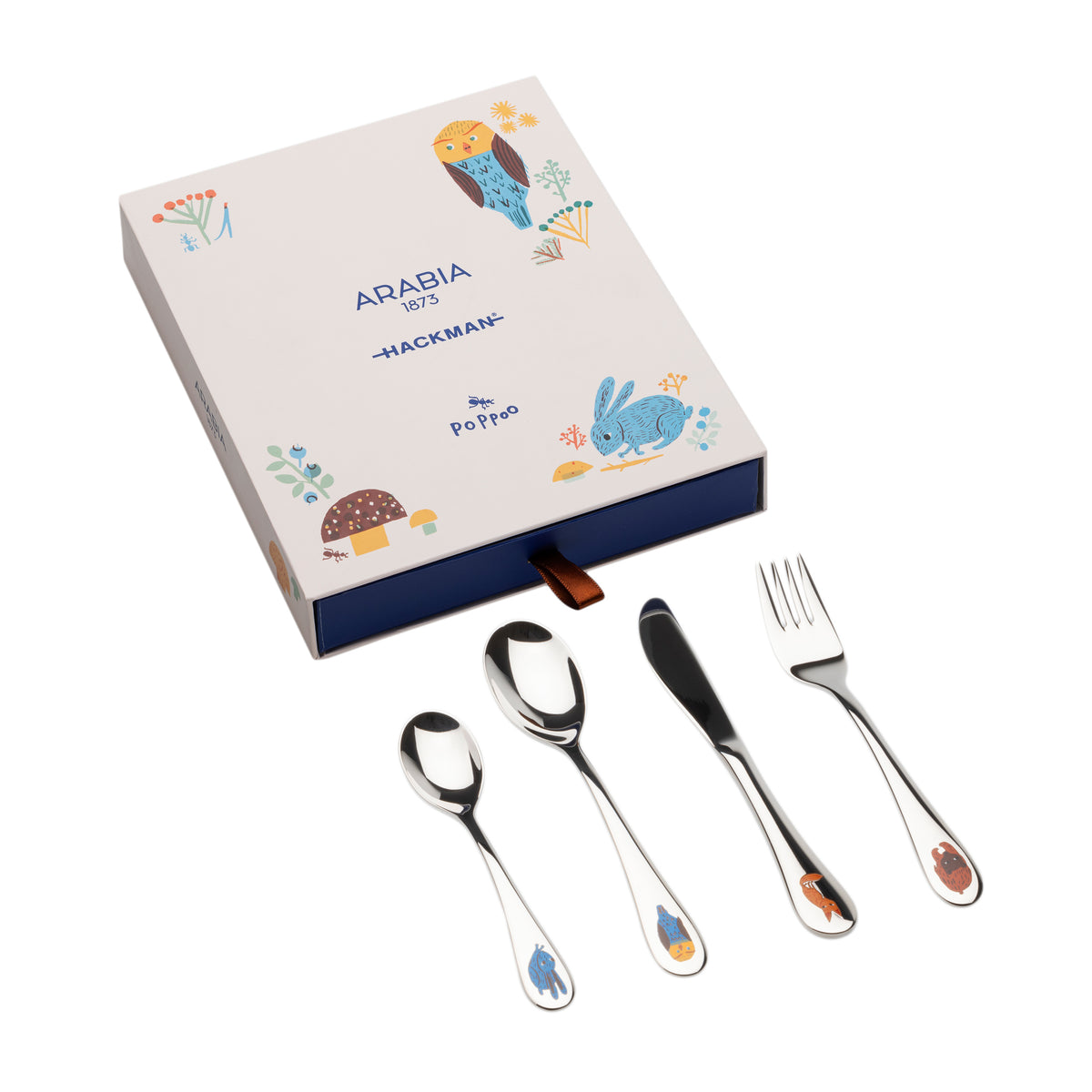 Poppoo children's cutlery Friends 4-set