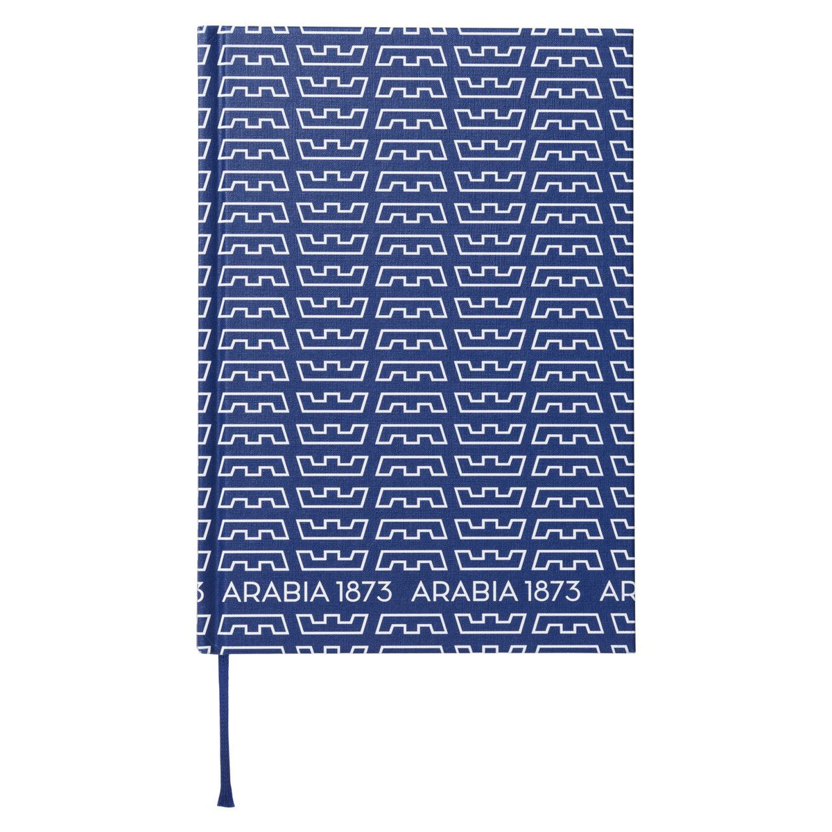 Arabia 1873 muistikirja 15x21cm Kruunut sininen - Arabia 1873 notebook 15x21 Crowns blue