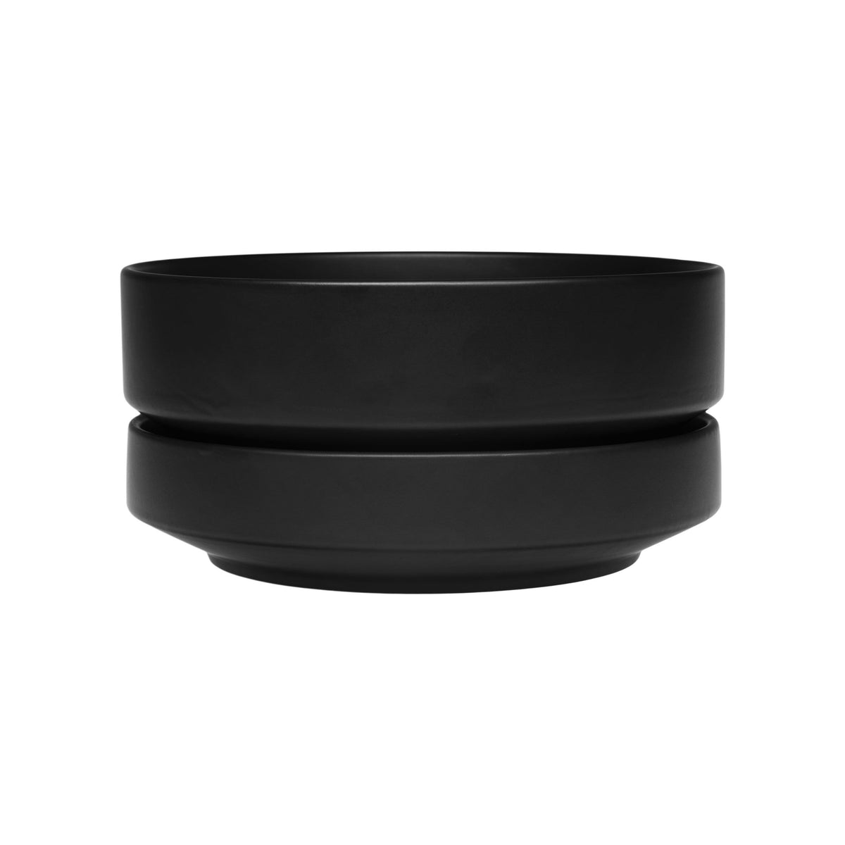 Arabia plant pot SN 22 low matte black - Arabia plant pot SN 22cm low black matt