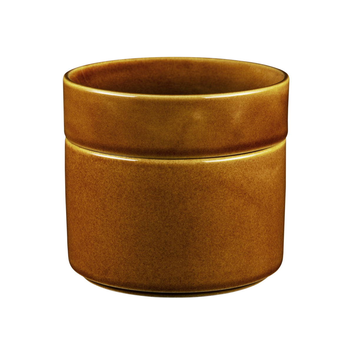 Kirnu treasure jar 11x10cm glossy brown