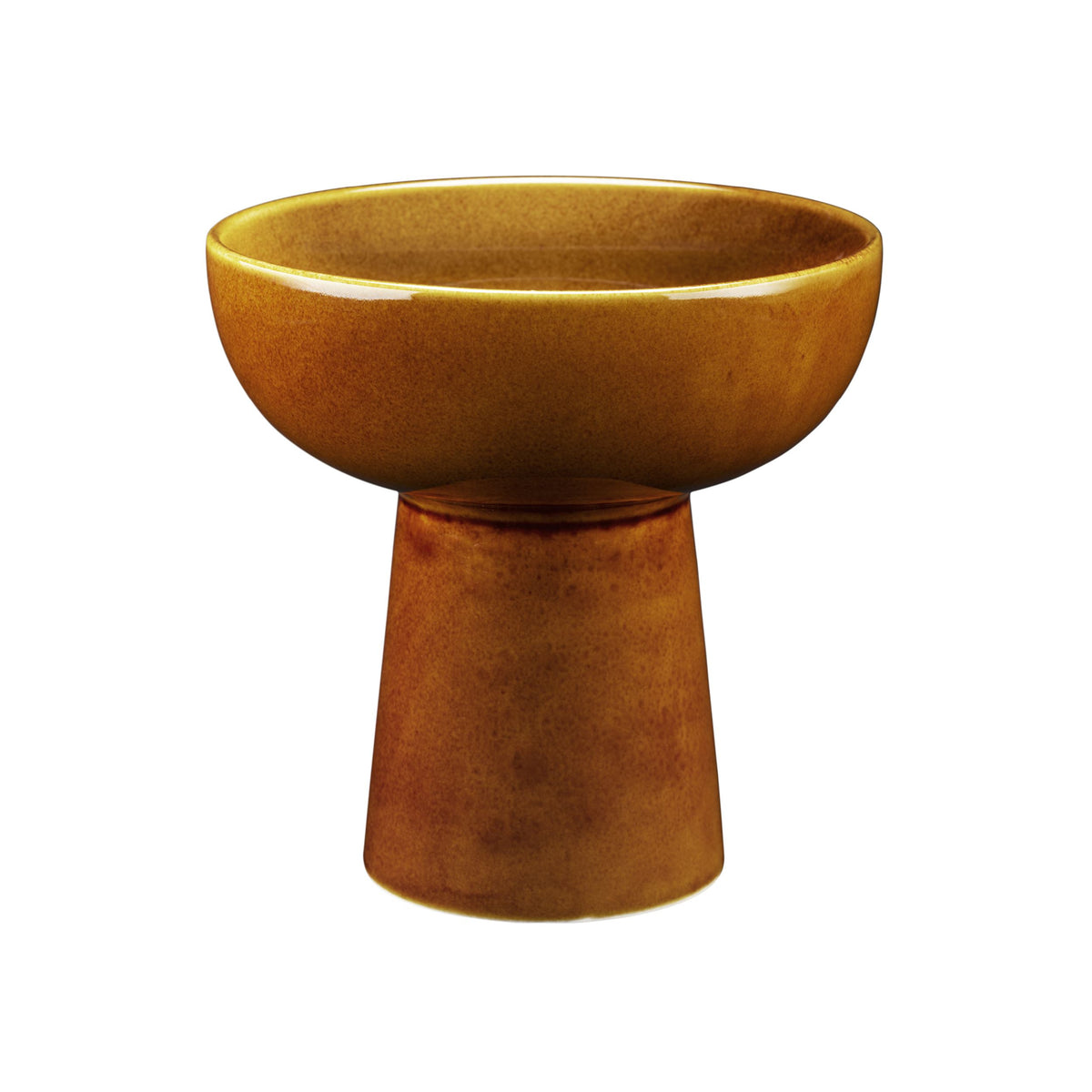 Kirnu decorative bowl 16x16 glossy brown