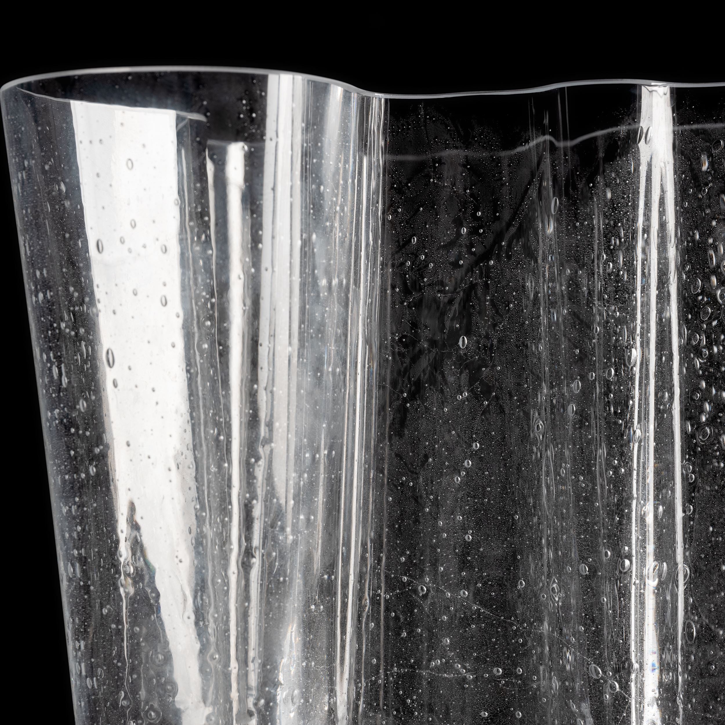 Aalto vase 160mm bubble glass clear | Iittala