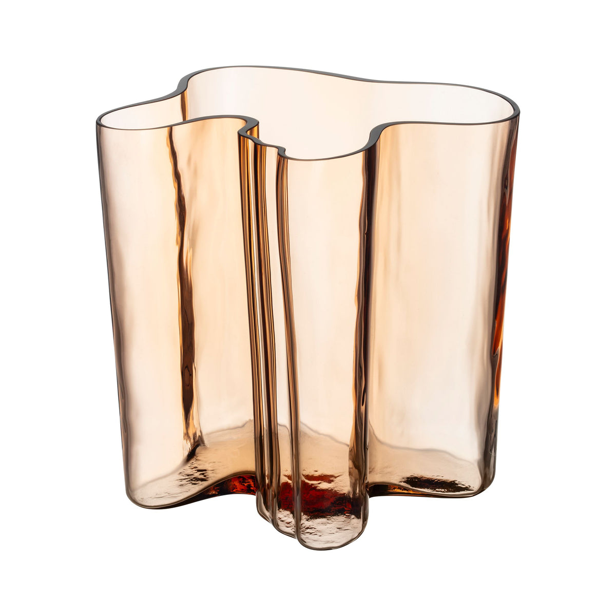 Alvar Aalto Collection vaas 200 mm rio-bruin houten mal