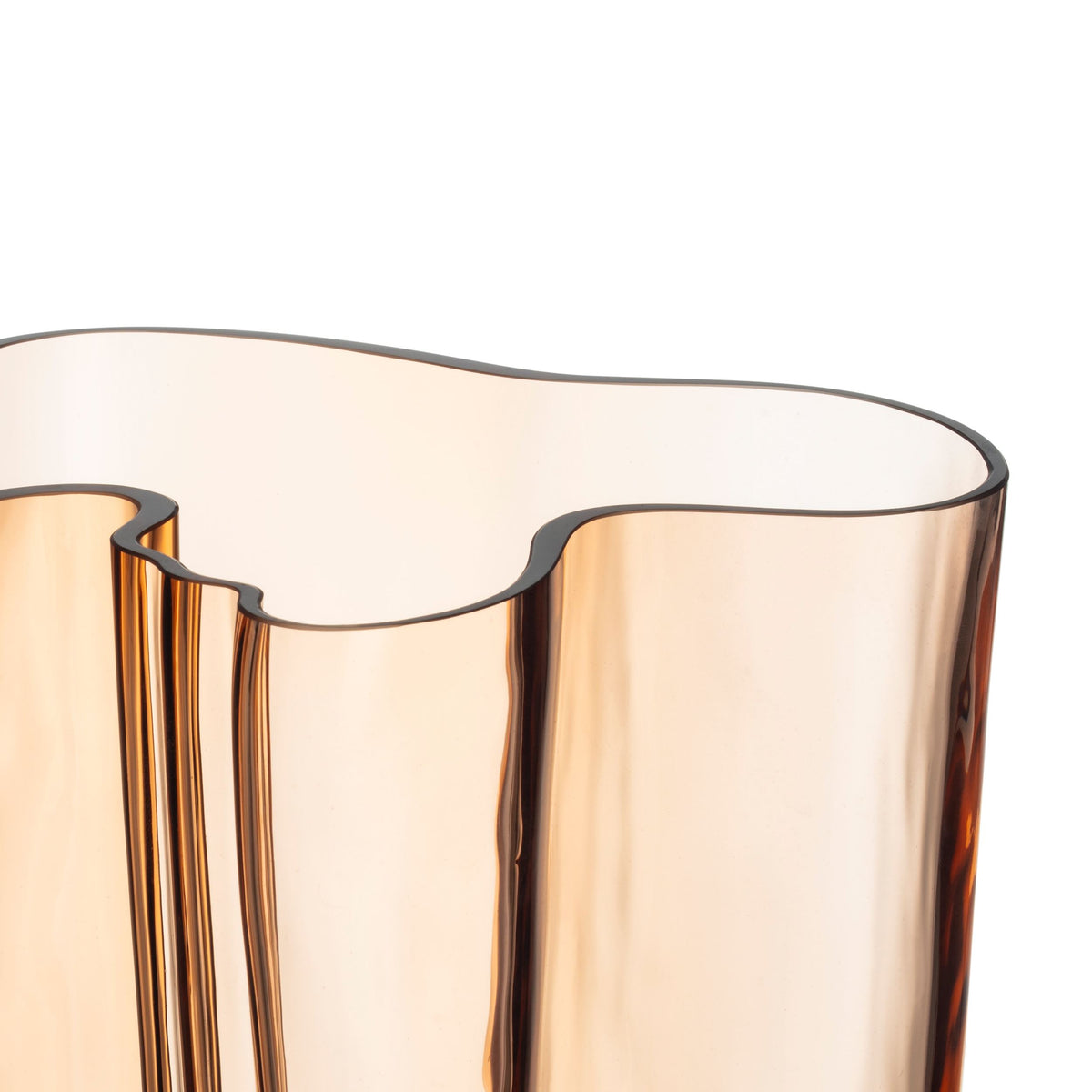 Alvar Aalto Collection vase 200mm Rio brown wood mold - Aalto vase 200mm Rio brown wm