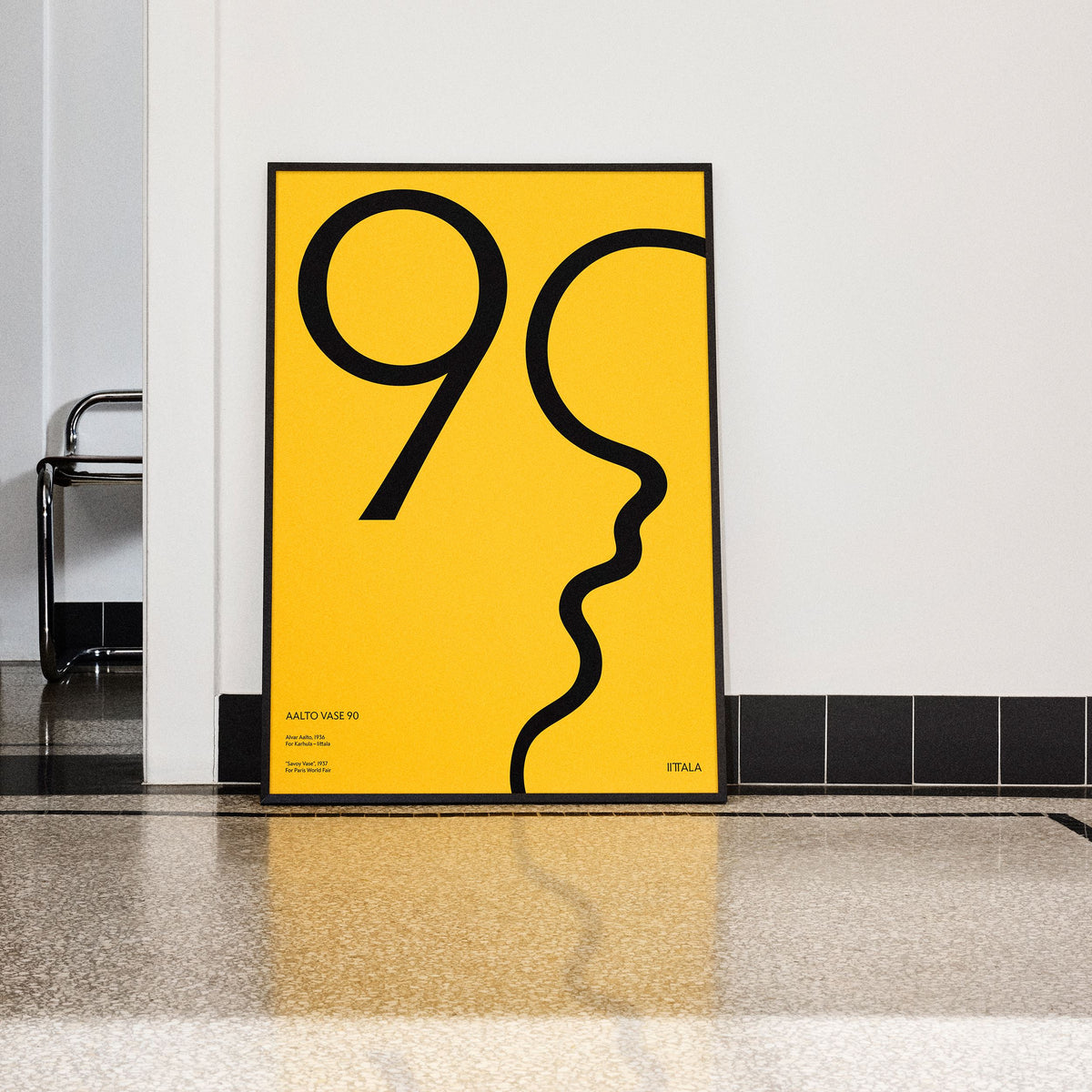 Aalto poster 50x70cm Aalto 90 yellow