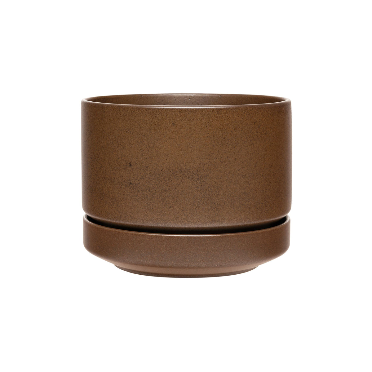 SN plant pot 19cm brown matt