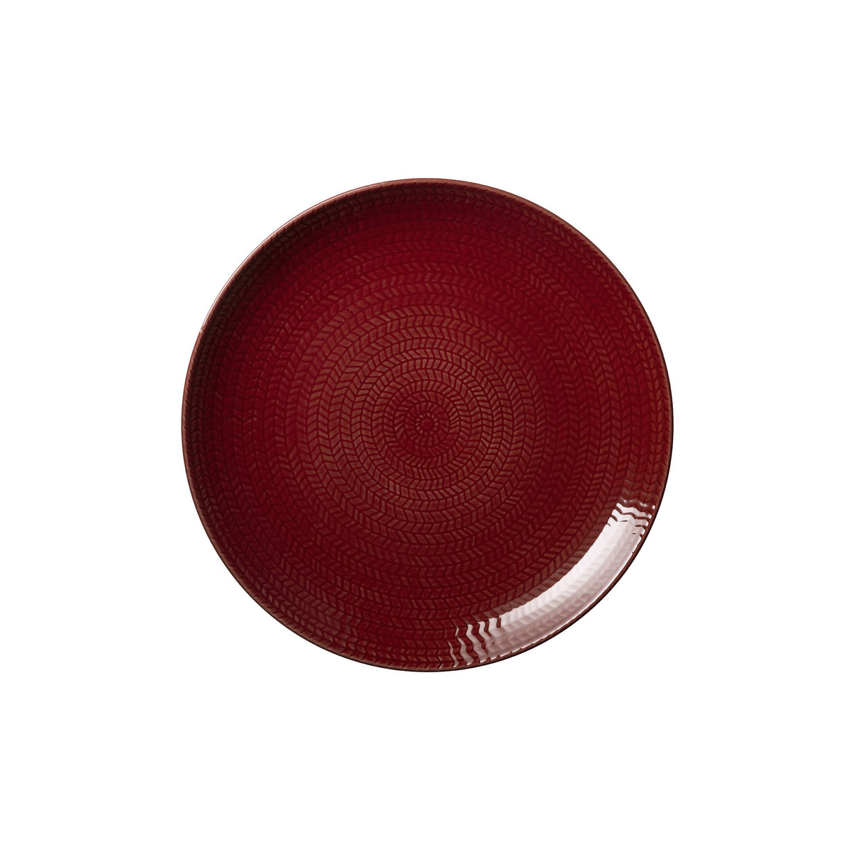 Blå eld plate 26cm red