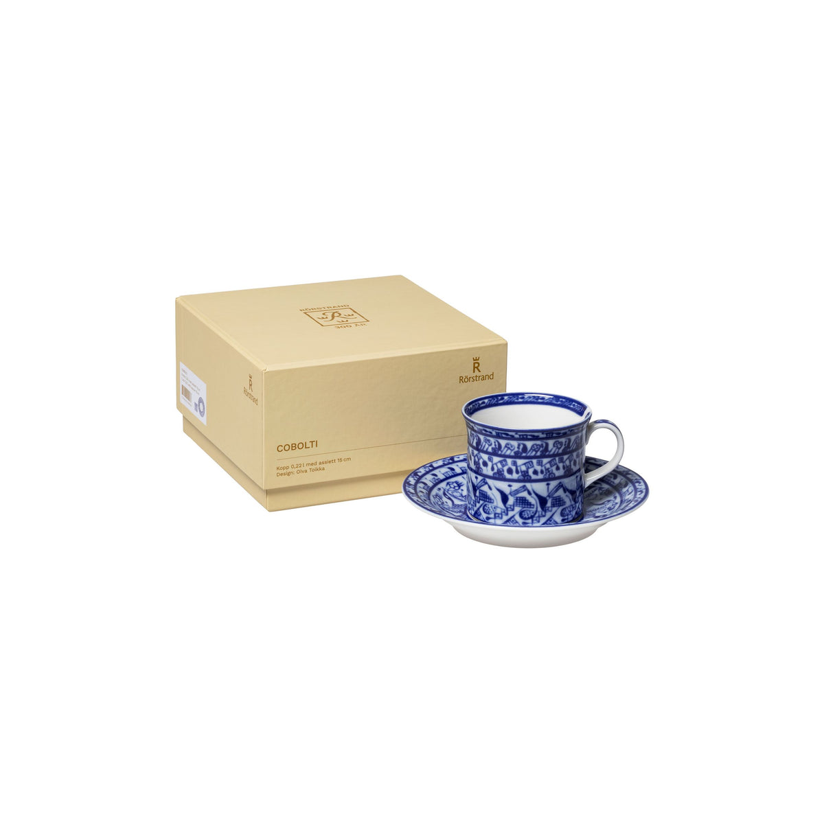 Cobolti kopp 0,22l & assiett 15cm set - Cobolti cup 0,22l & saucer 15cm set