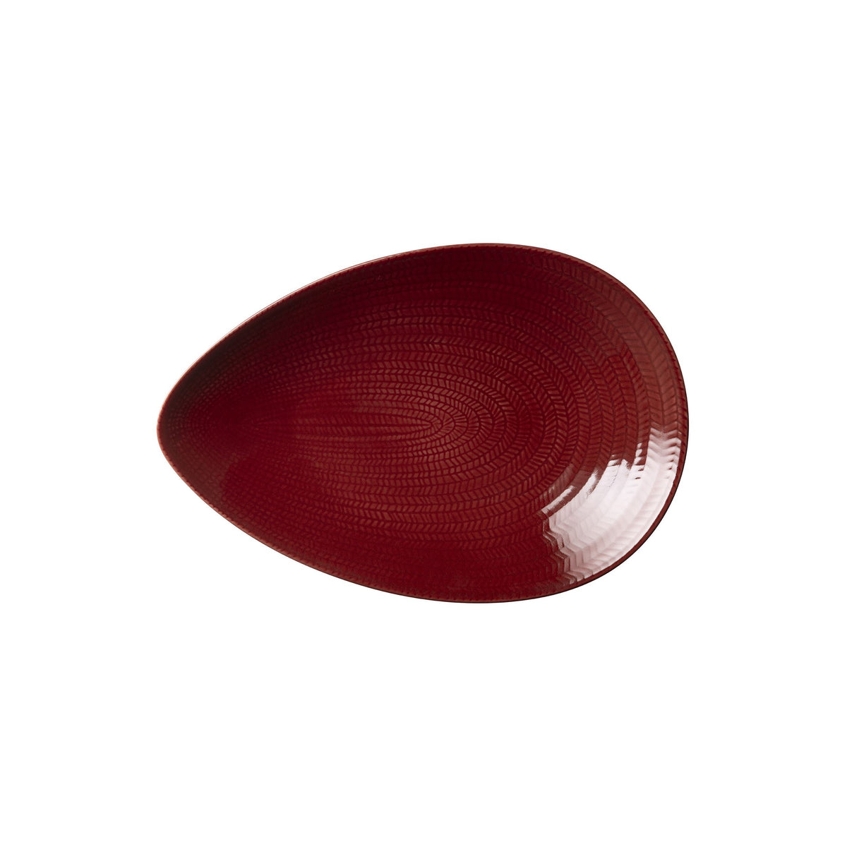Blå eld serving platter 20x29cm red