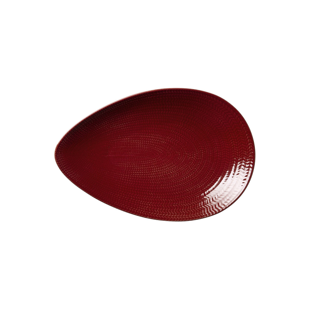 Blå eld serving platter 24x35cm red